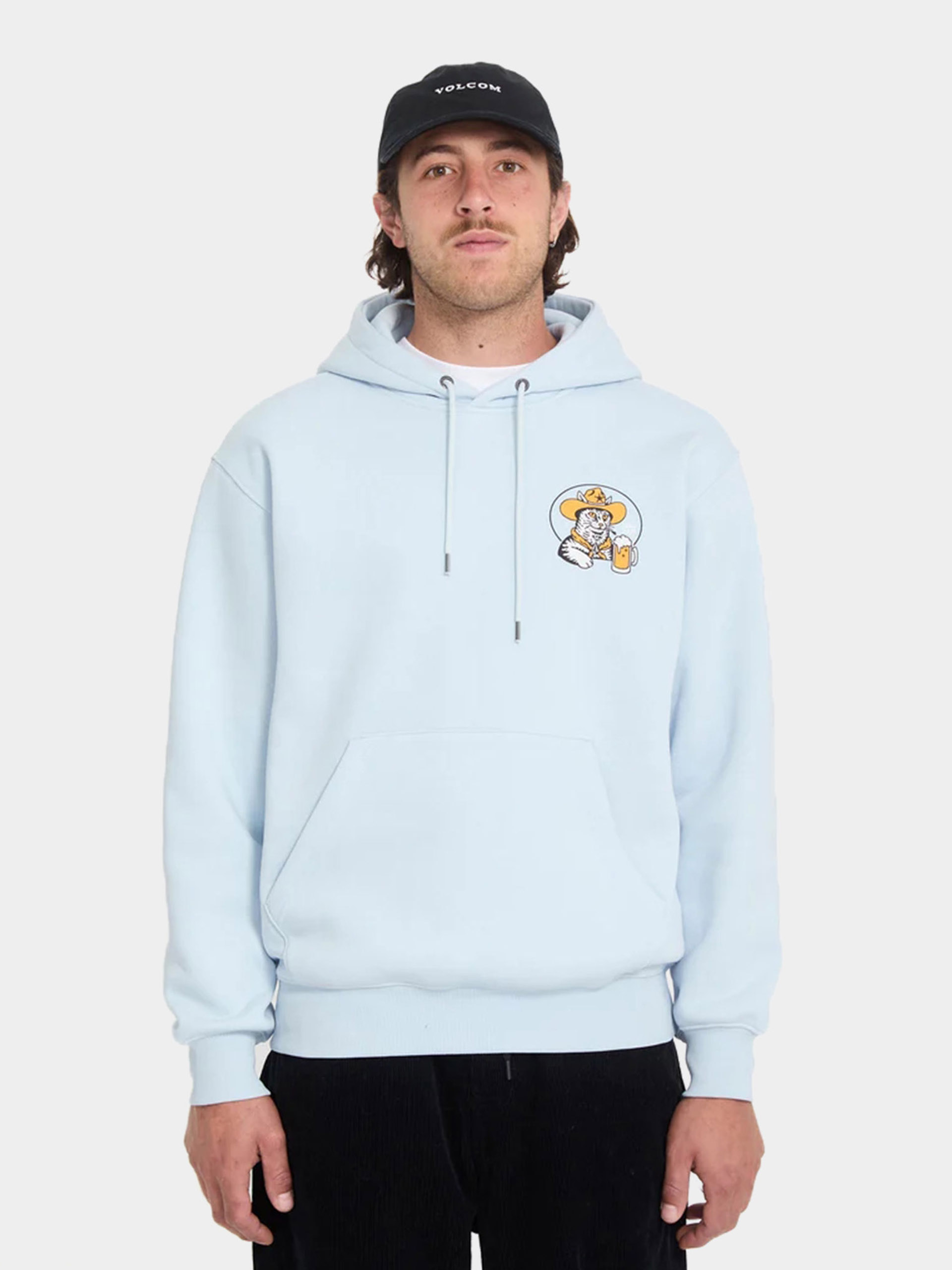 Bluza z kapturem Volcom Noder HD (light blue acid)