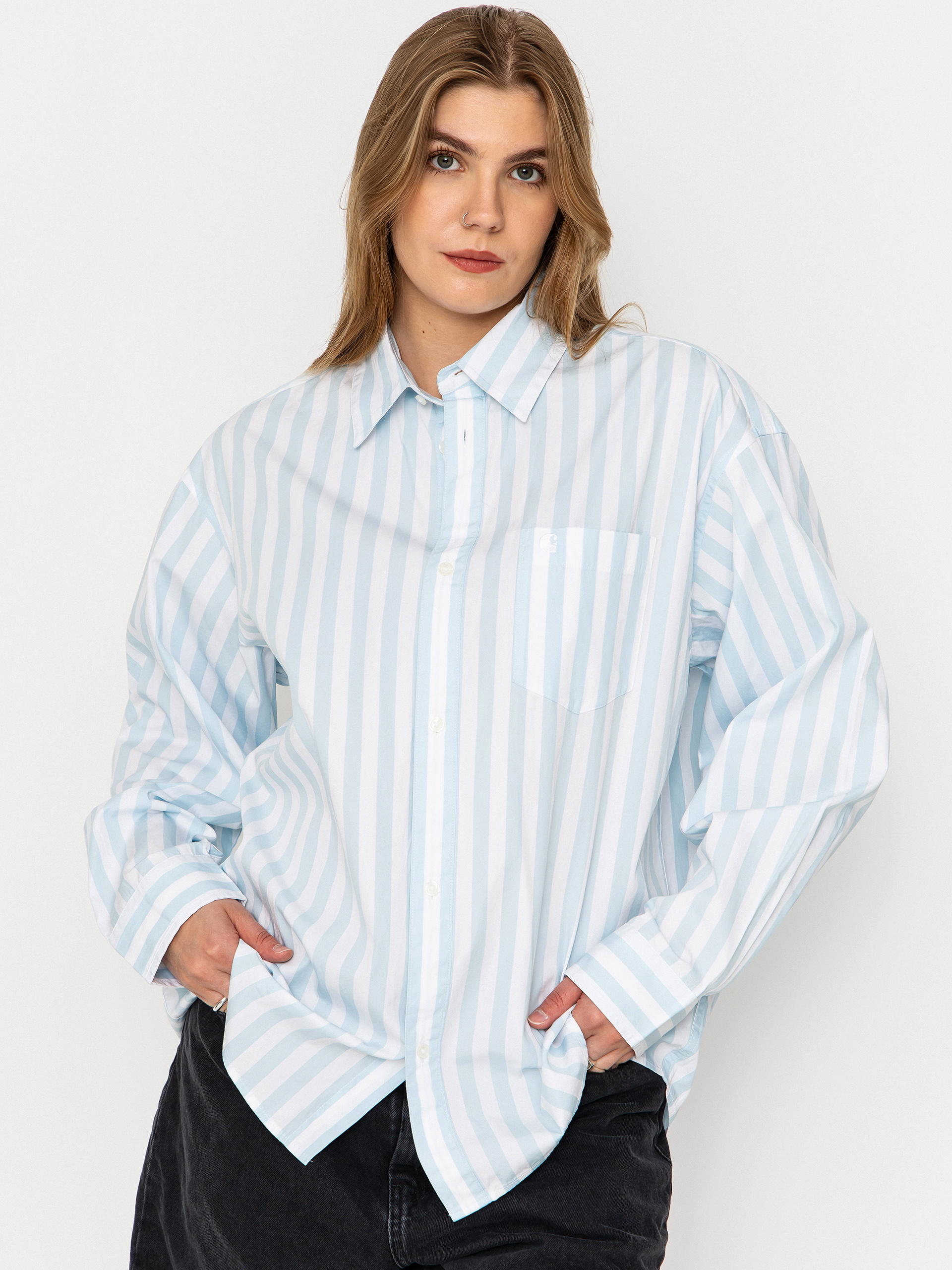 Koszula Carhartt WIP Royce Wmn (royce stripe/icaria/white)
