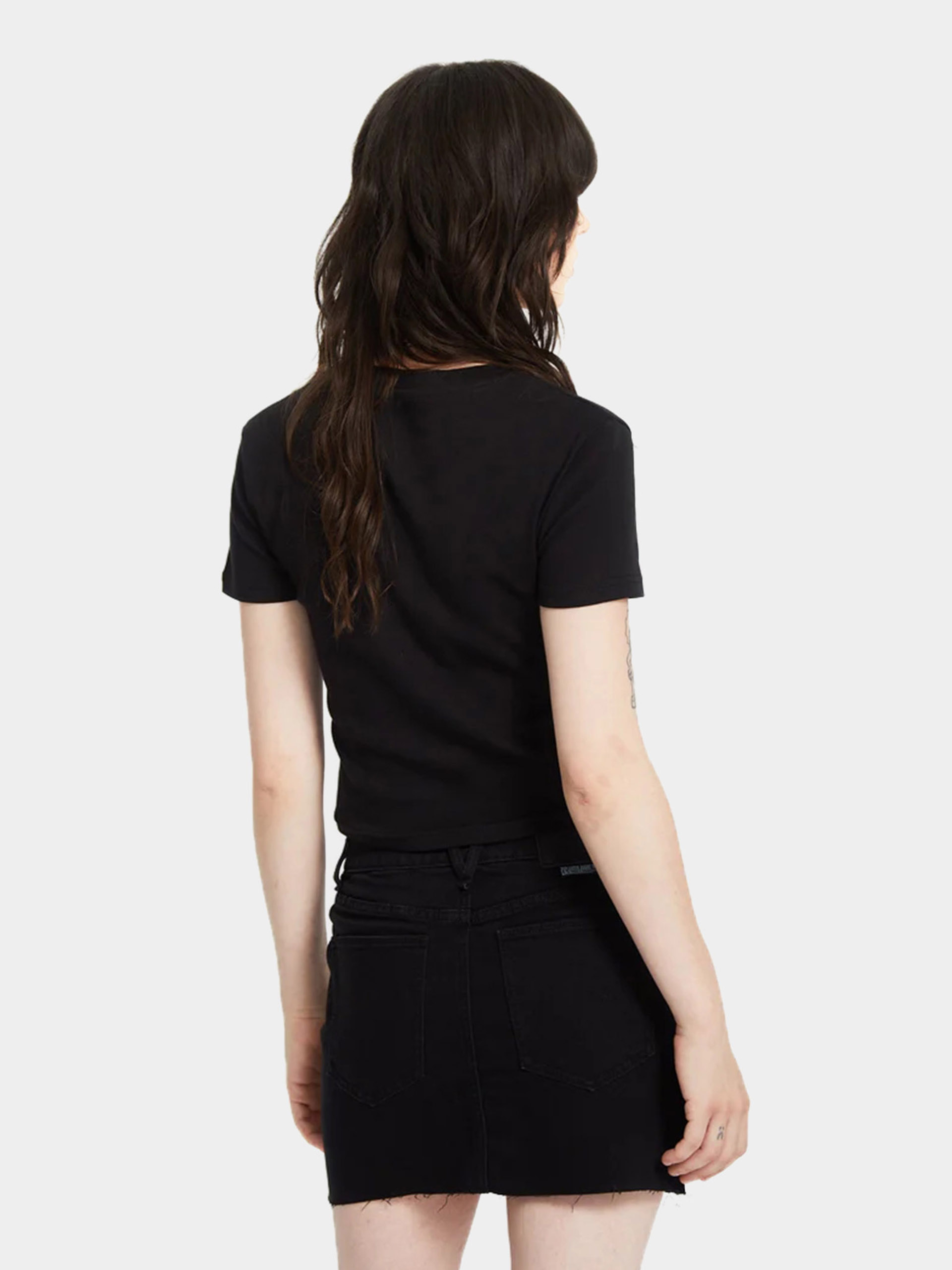 T-shirt Volcom Volcomstone Tight Crop Wmn (black)