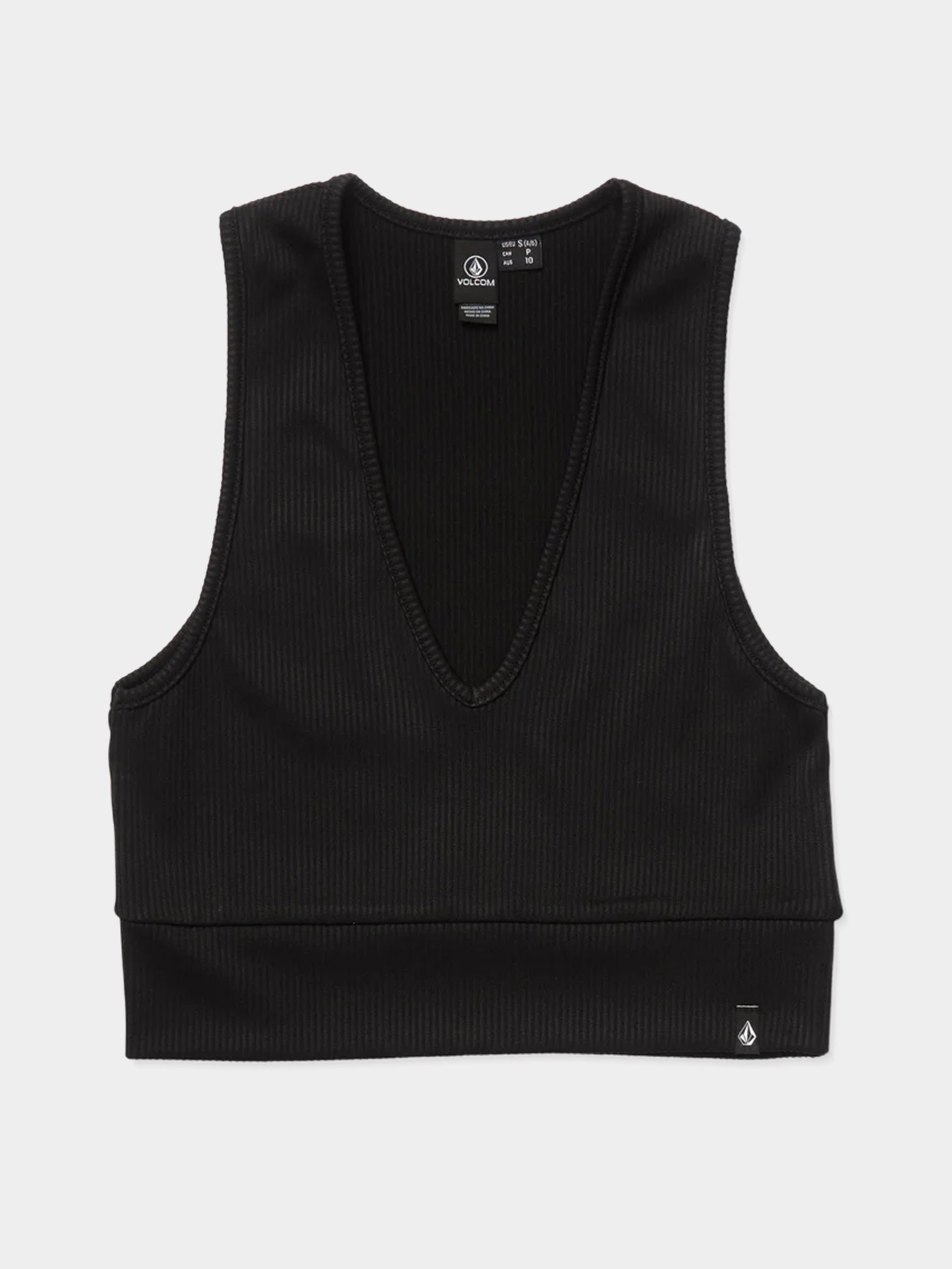 T-shirt Volcom Gimmestank Rib Wmn (black)