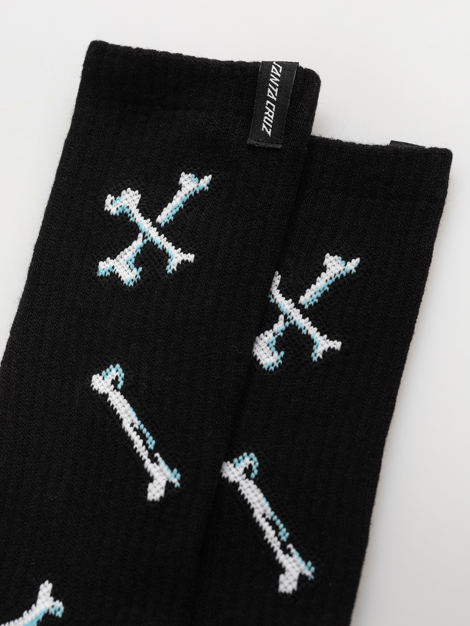 Skarpetki Santa Cruz Salba Bones 2pk (black & white)