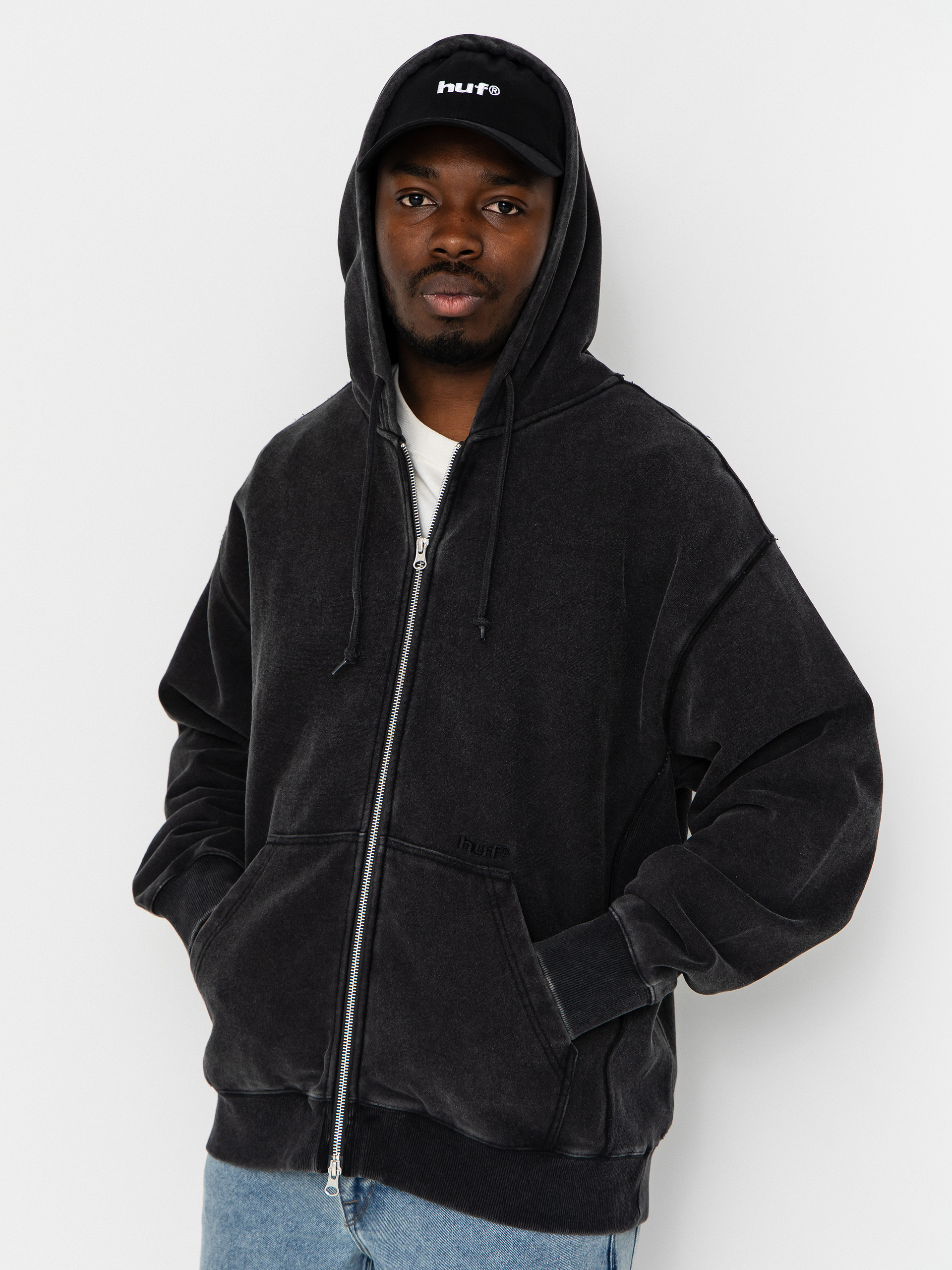Bluza z kapturem HUF Pacific Wash ZHD (black)