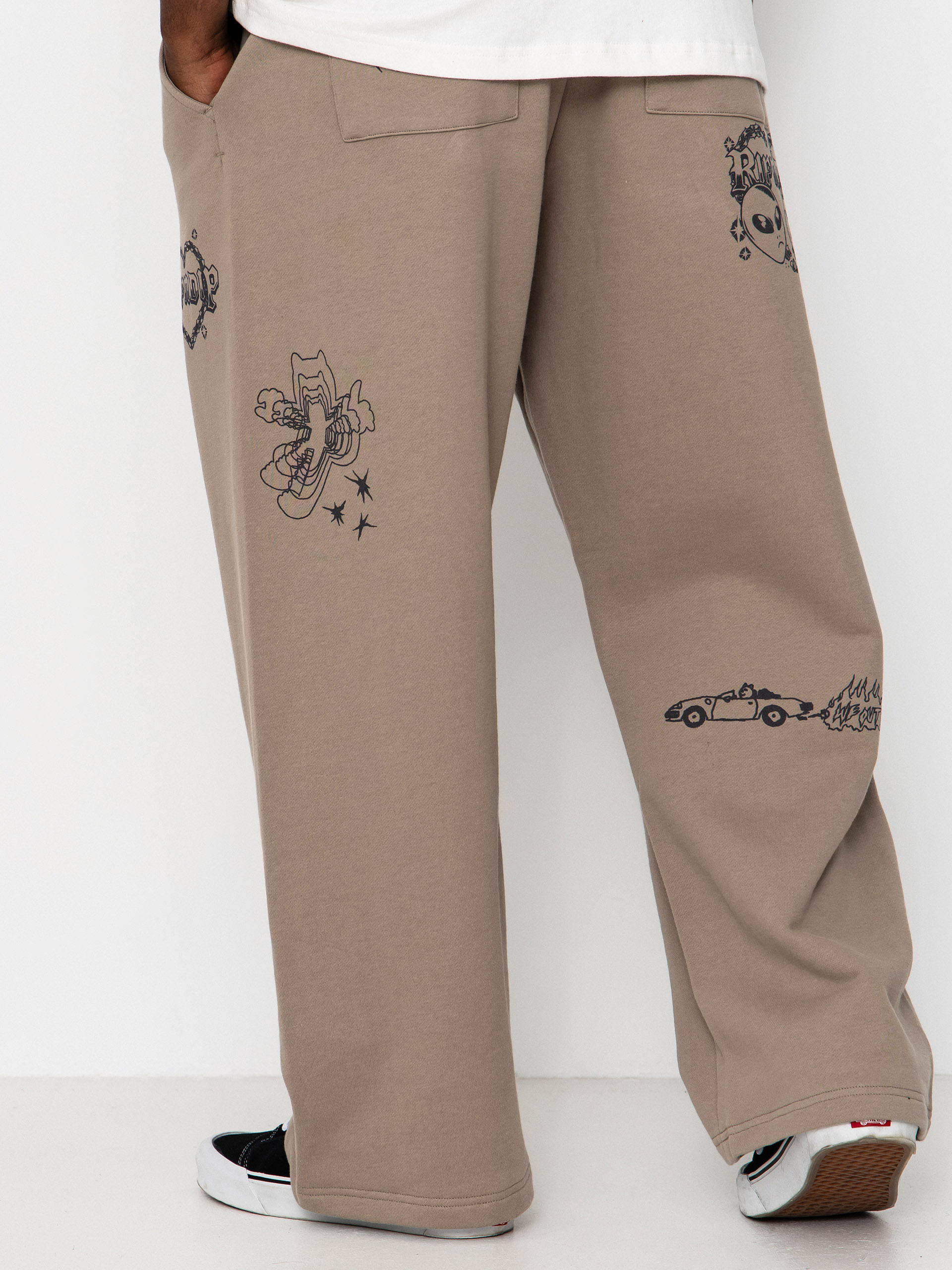 Spodnie RipNDip Westside Straight Leg (dark sand wash)