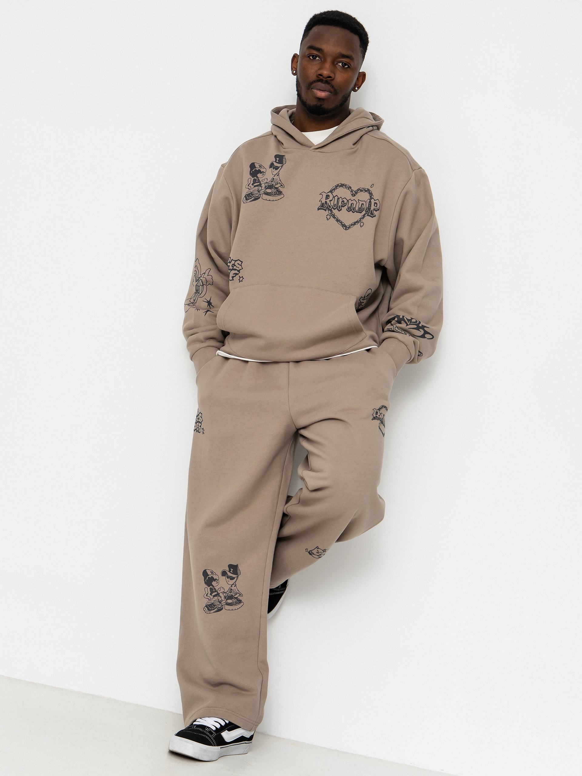 Bluza z kapturem RipNDip Westside Distressed HD