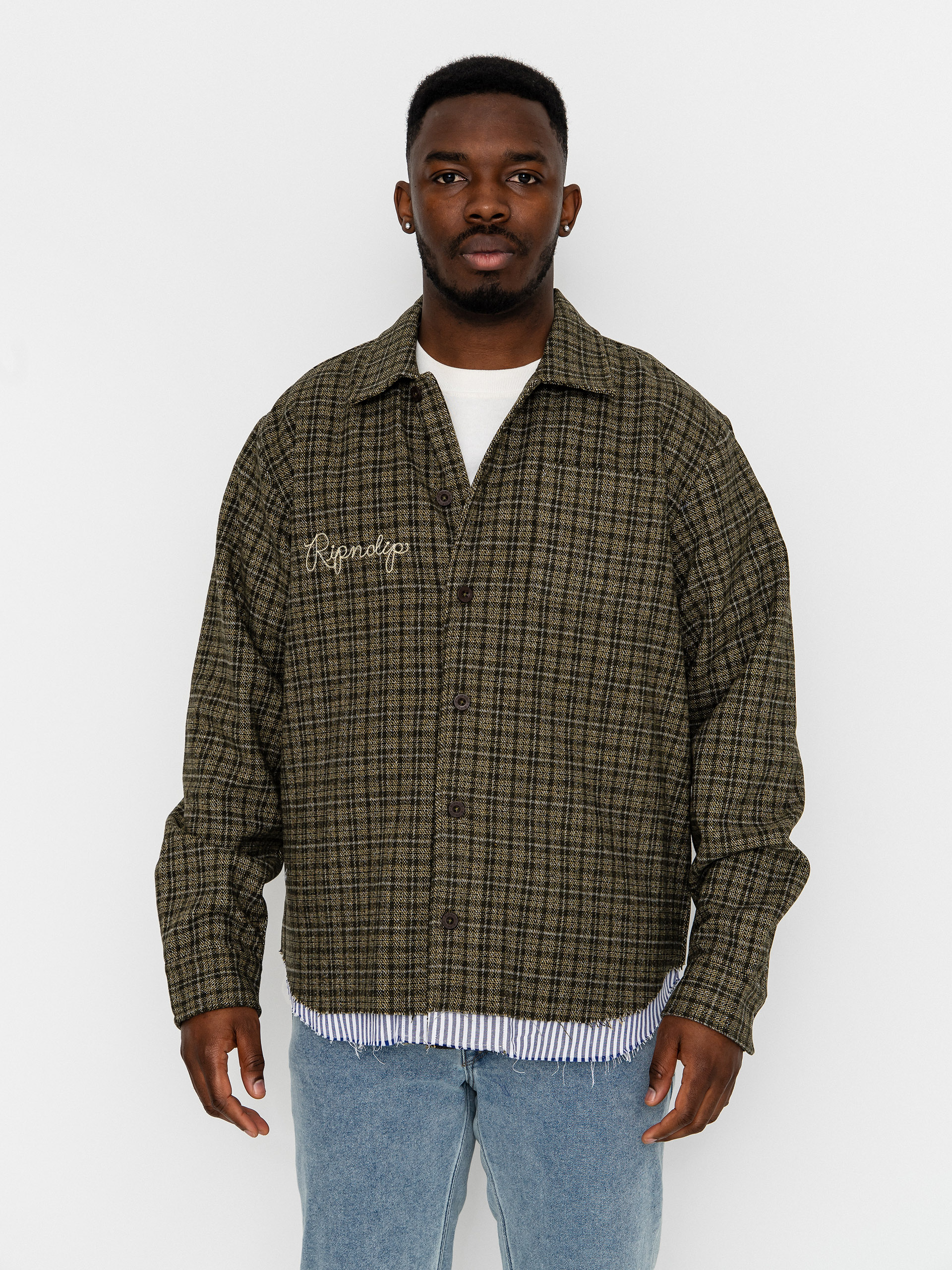 Kurtka RipNDip Where The Flowers Bloom Flannel (olive)