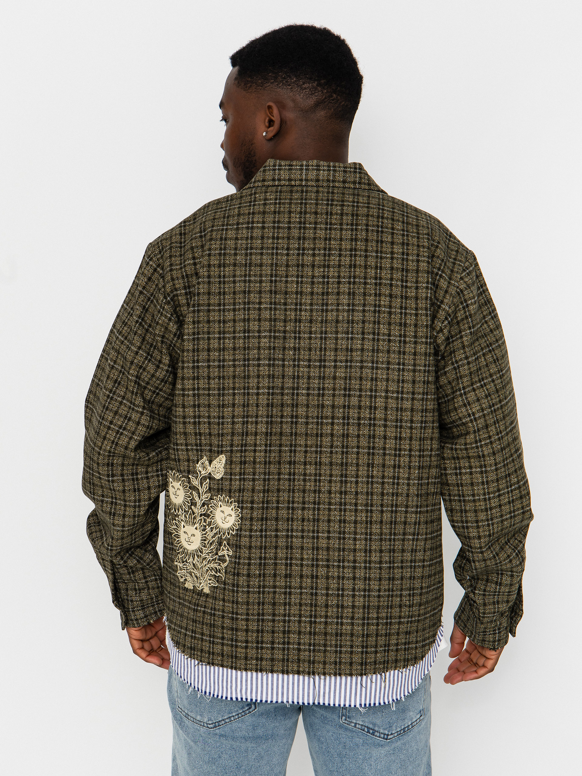 Kurtka RipNDip Where The Flowers Bloom Flannel (olive)