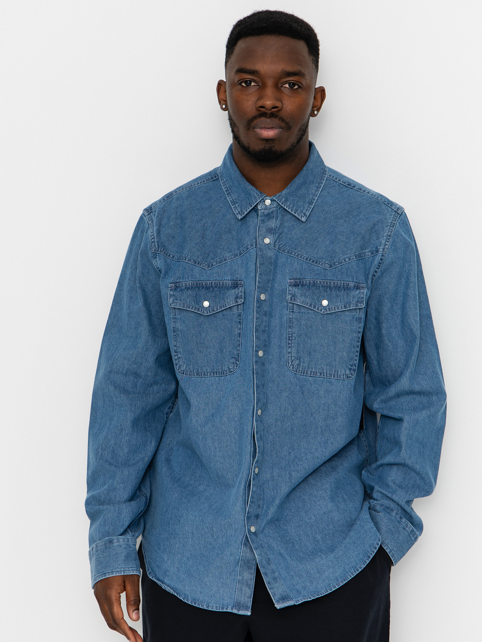 Koszula Brixton Waylon Lw Overshirt (med wash chambrey)
