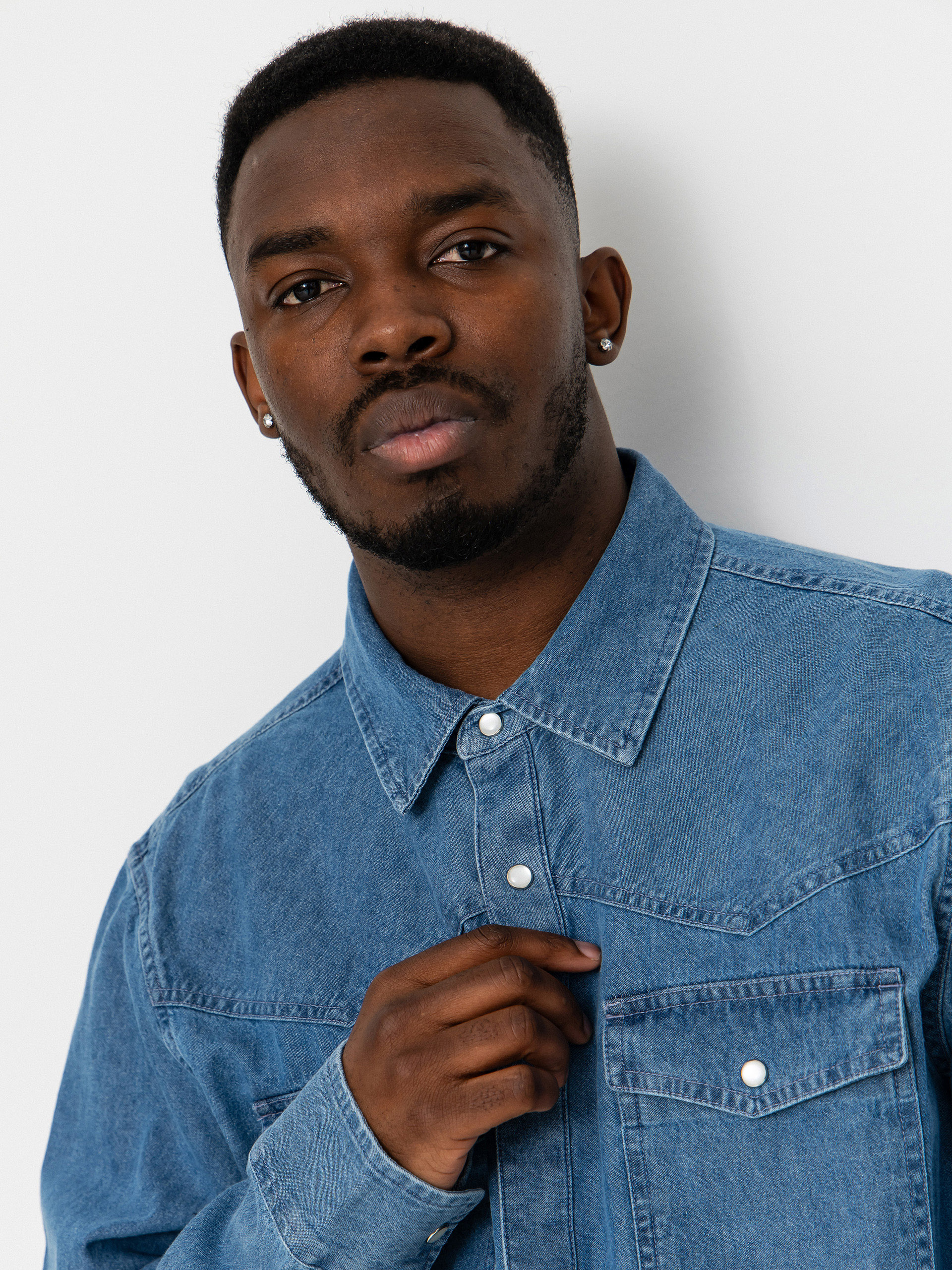 Koszula Brixton Waylon Lw Overshirt (med wash chambrey)