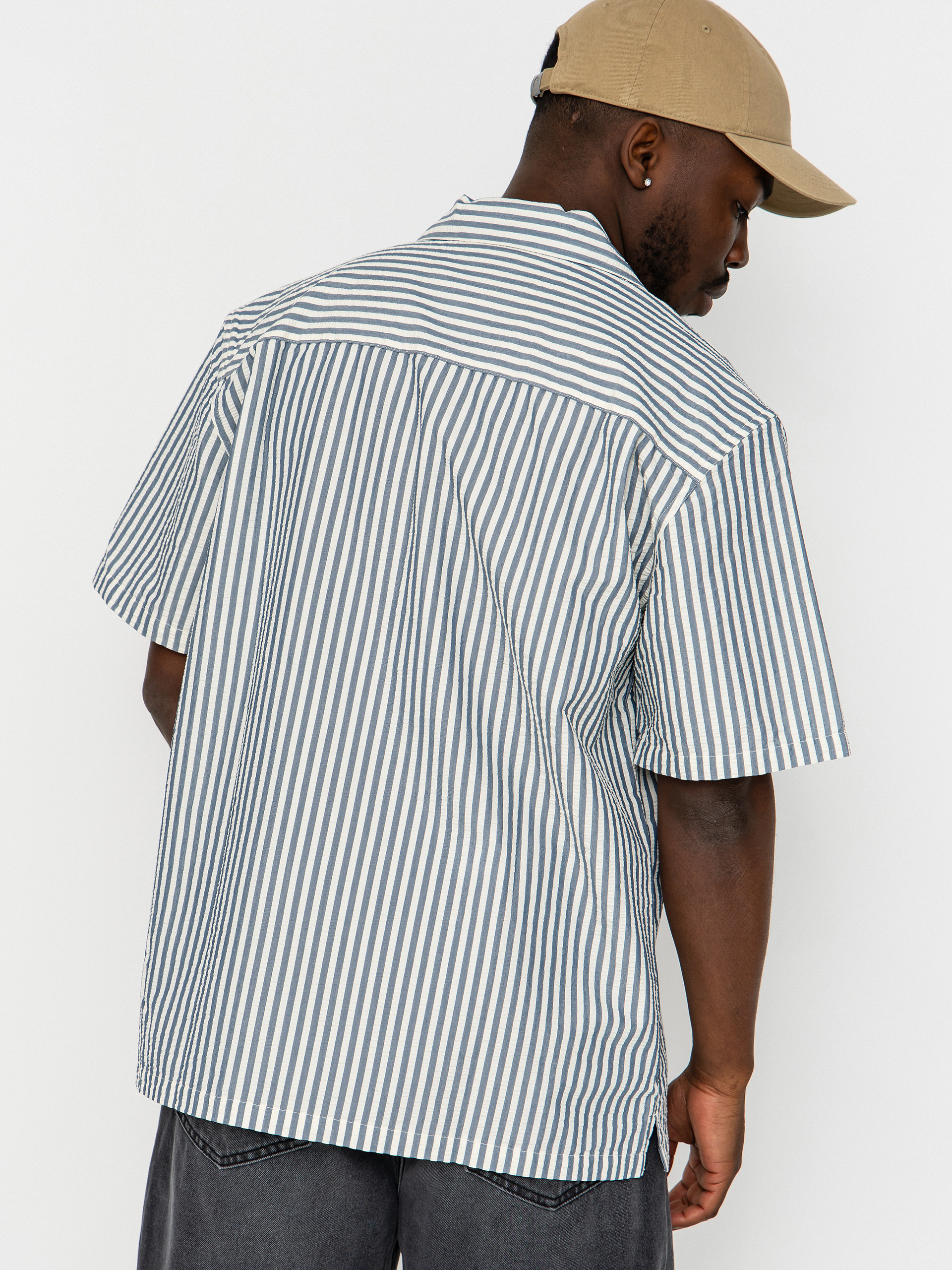 Koszula Carhartt WIP Leavel (leavel stripe/blue river/wax)