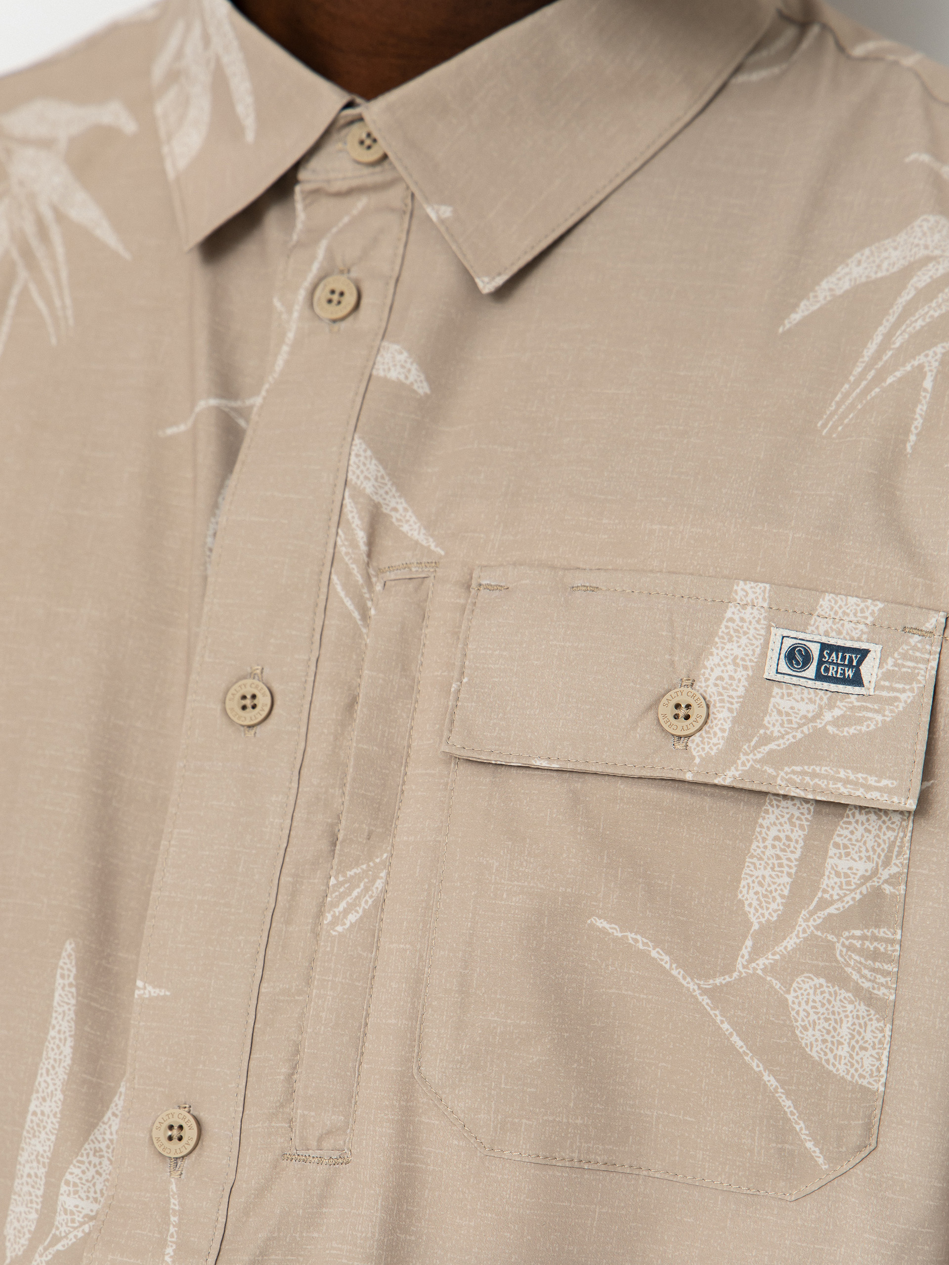Koszula Salty Crew Flagship Uv Button Up (dark khaki)