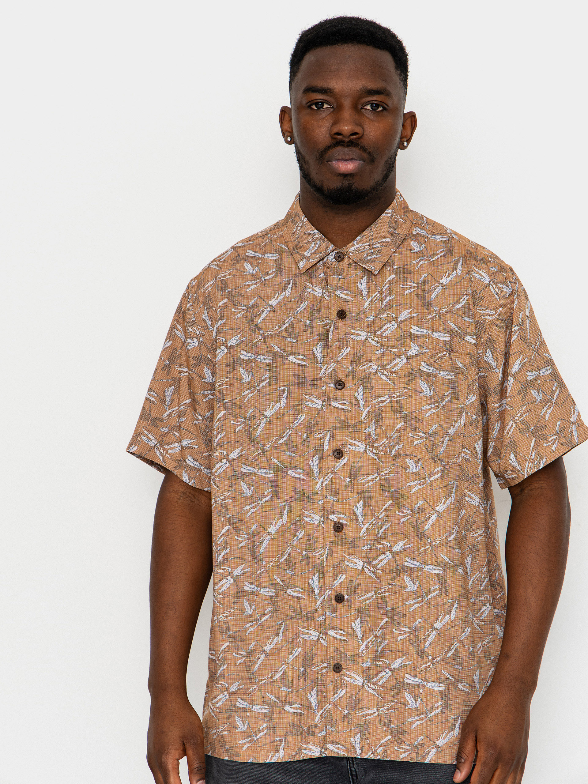 Koszula Royal Robbins Camino Pucker (pecan dragonfly pt)