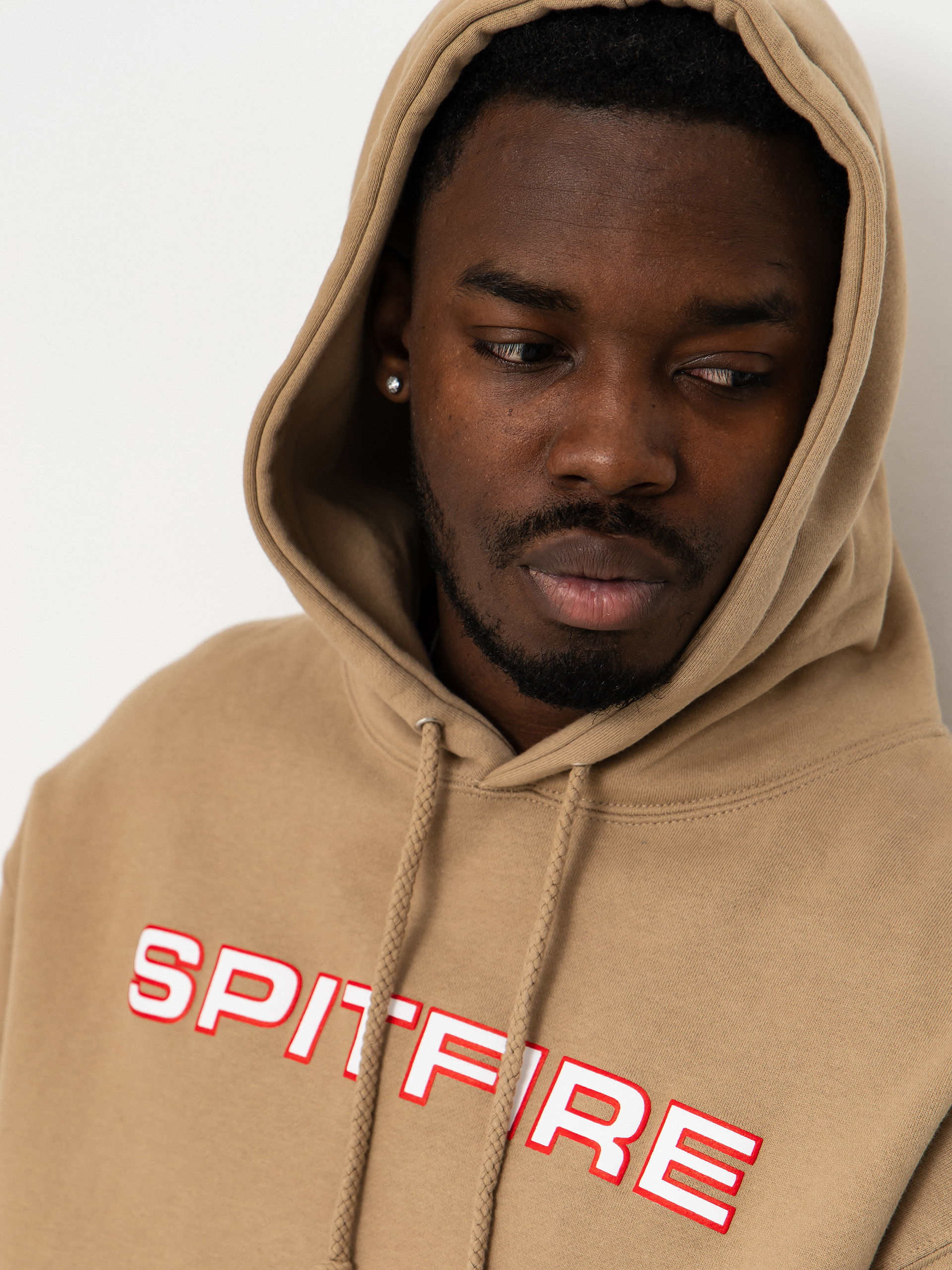 Bluza z kapturem Spitfire Classic 87 Bighead Fill Sleeve HD (sandstone w/red white black prints)