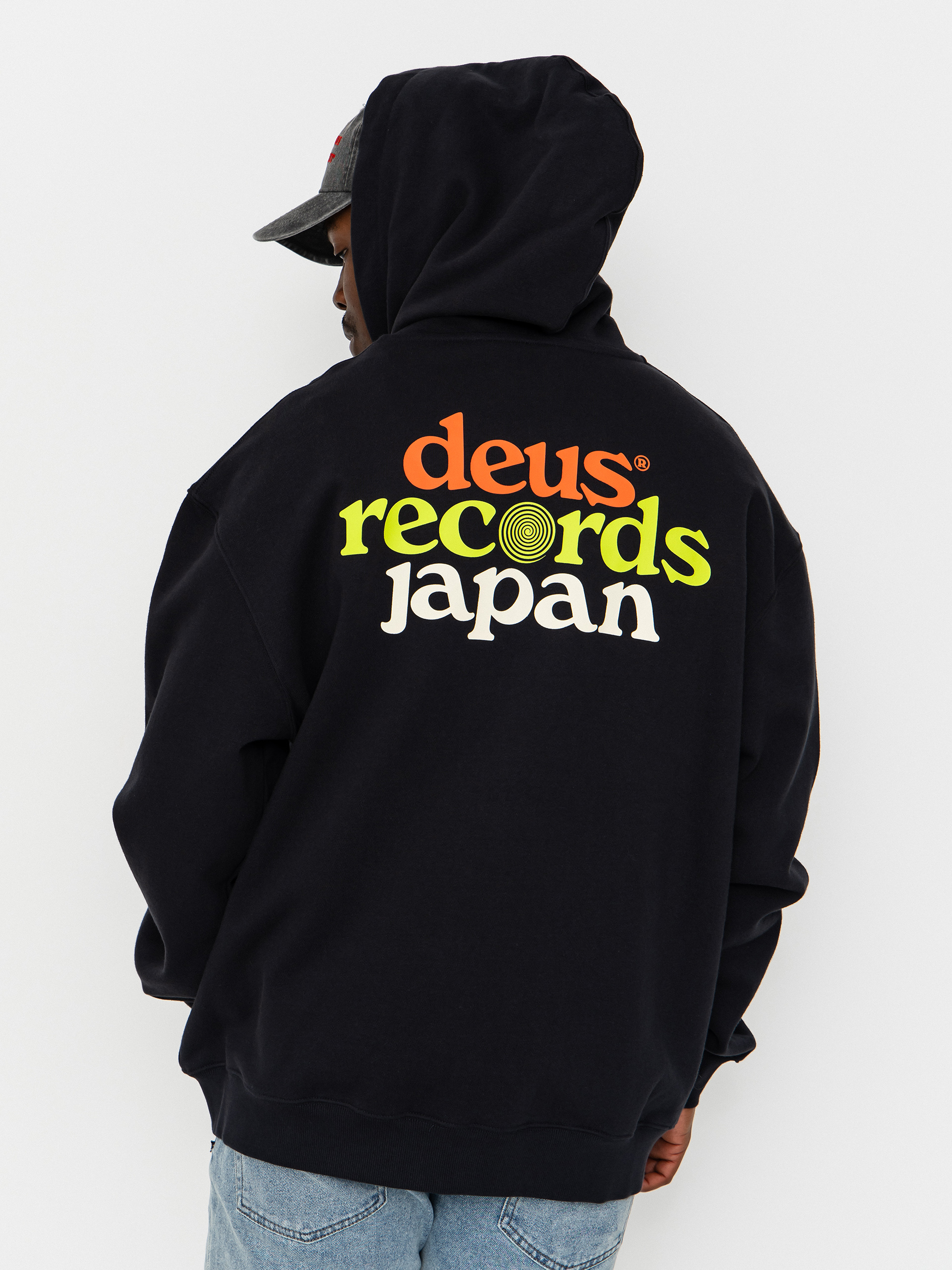 Bluza z kapturem Deus Ex Machina Strata ZHD (black)