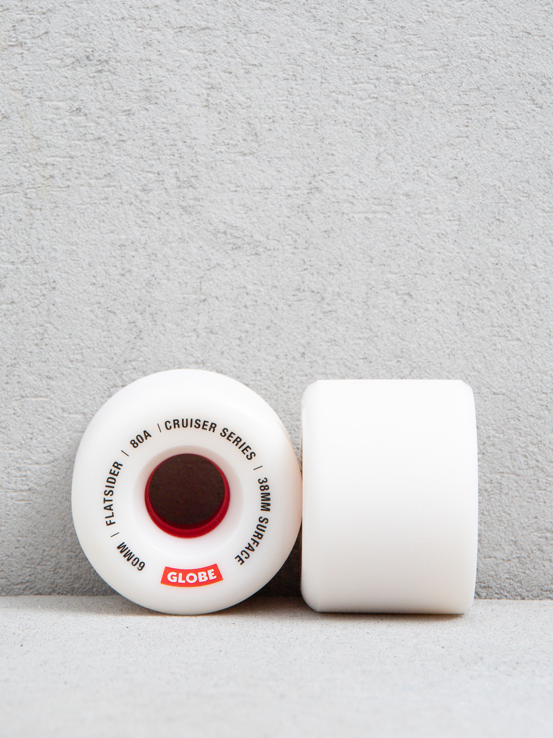 Kółka Globe Flatsider (white/red)