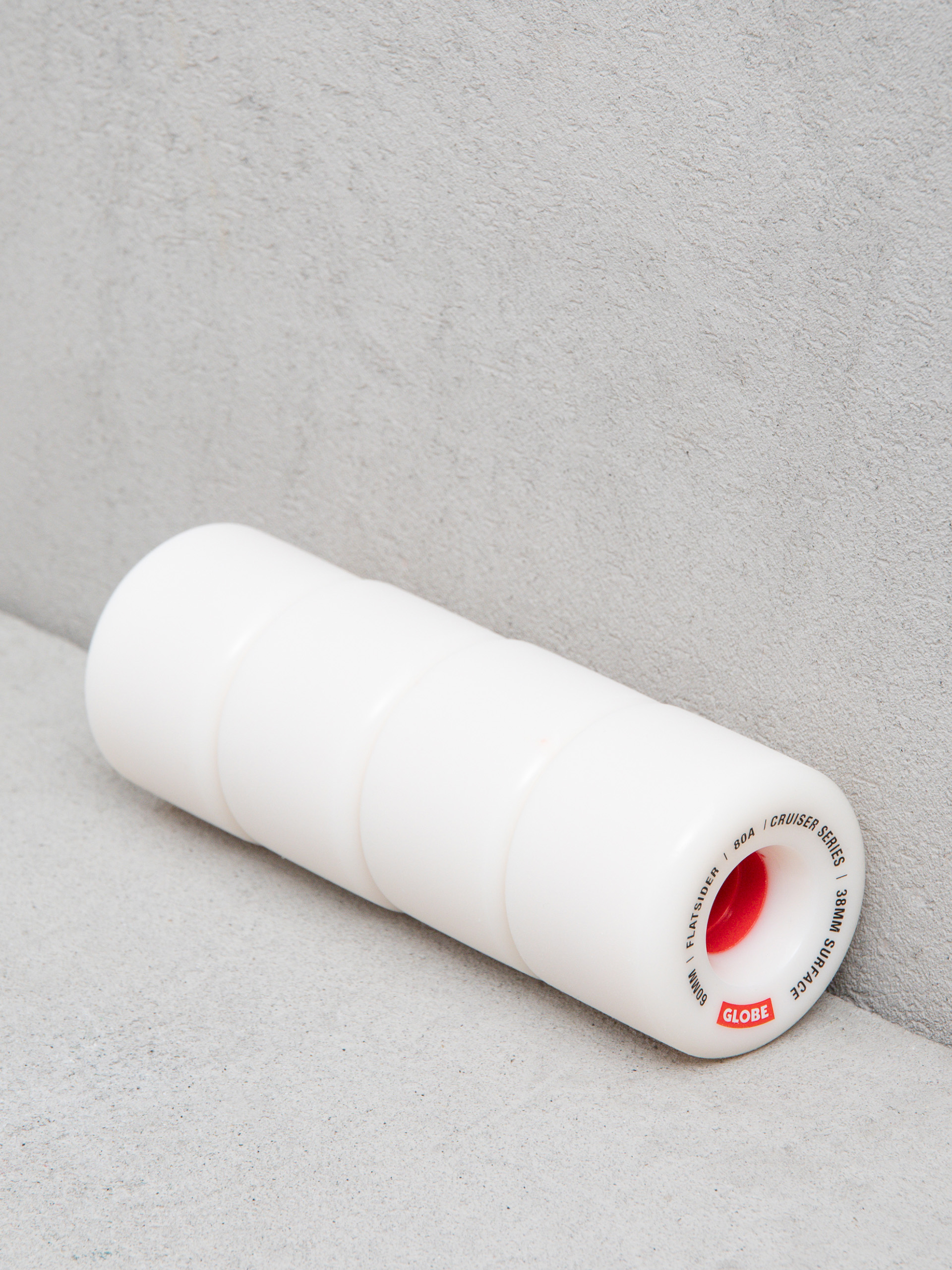 Kółka Globe Flatsider (white/red)