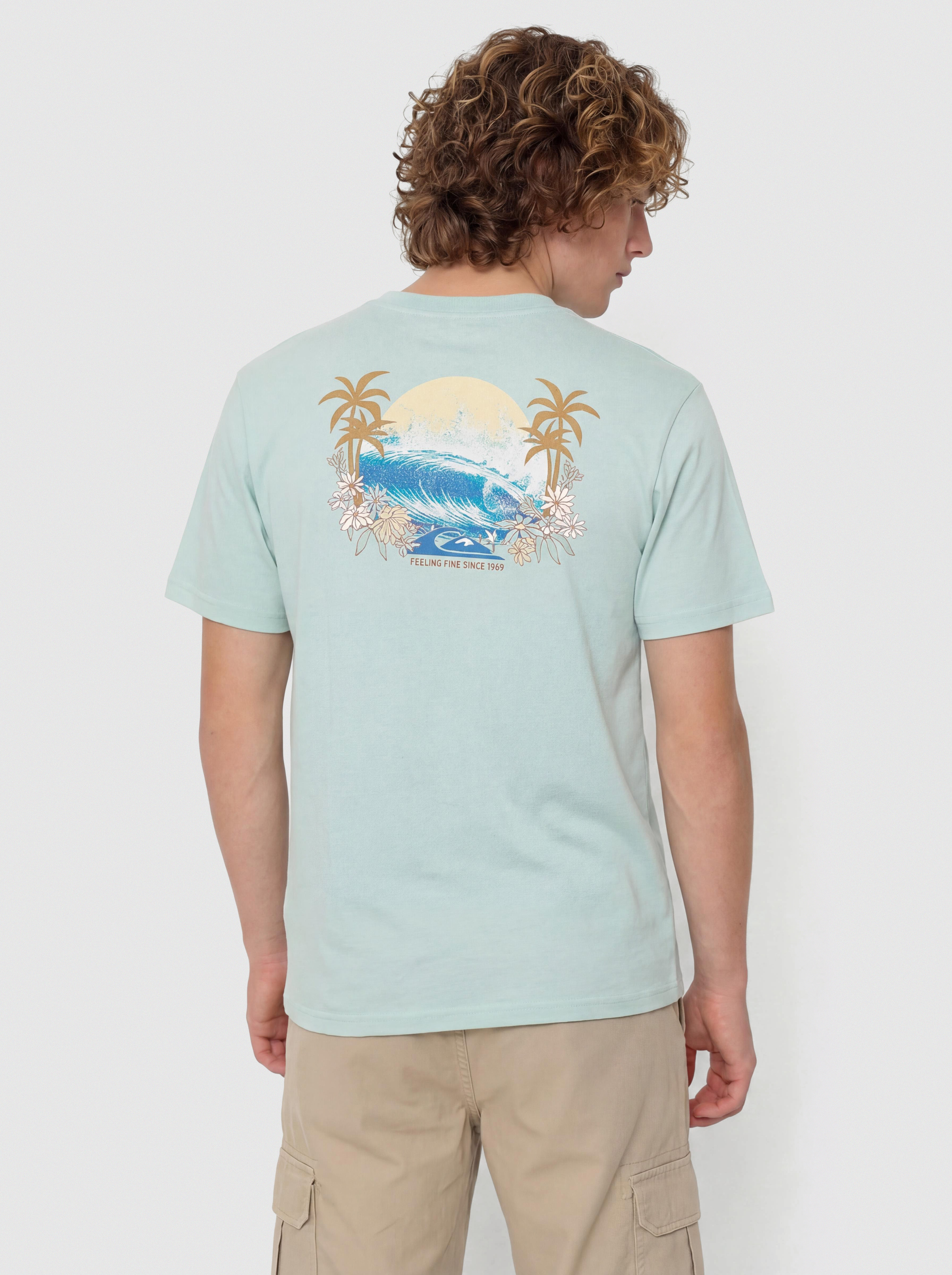 T-shirt Quiksilver Ev Barrel Paradise (blue haze)
