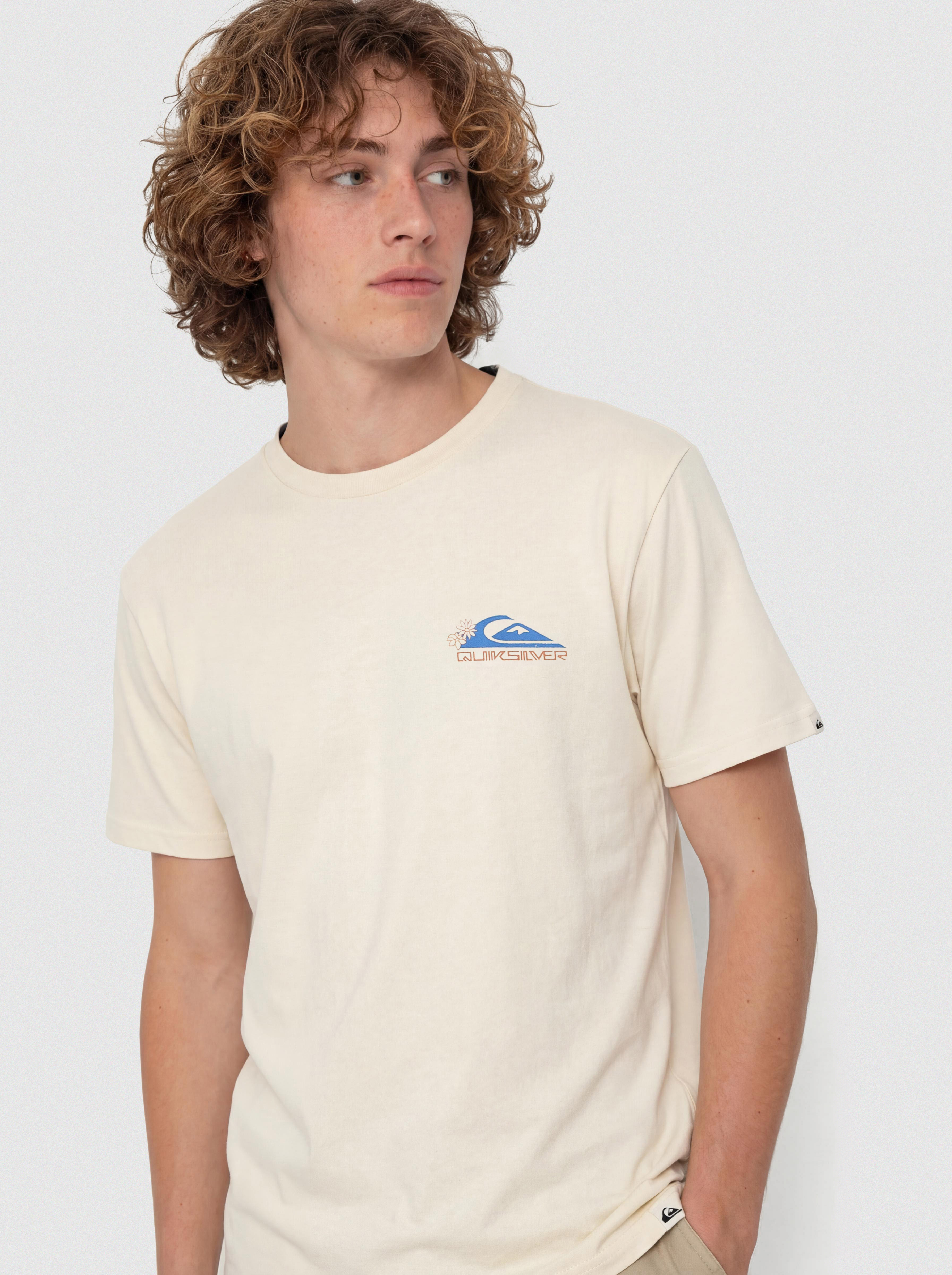 T-shirt Quiksilver Ev Barrel Paradise (bone white)