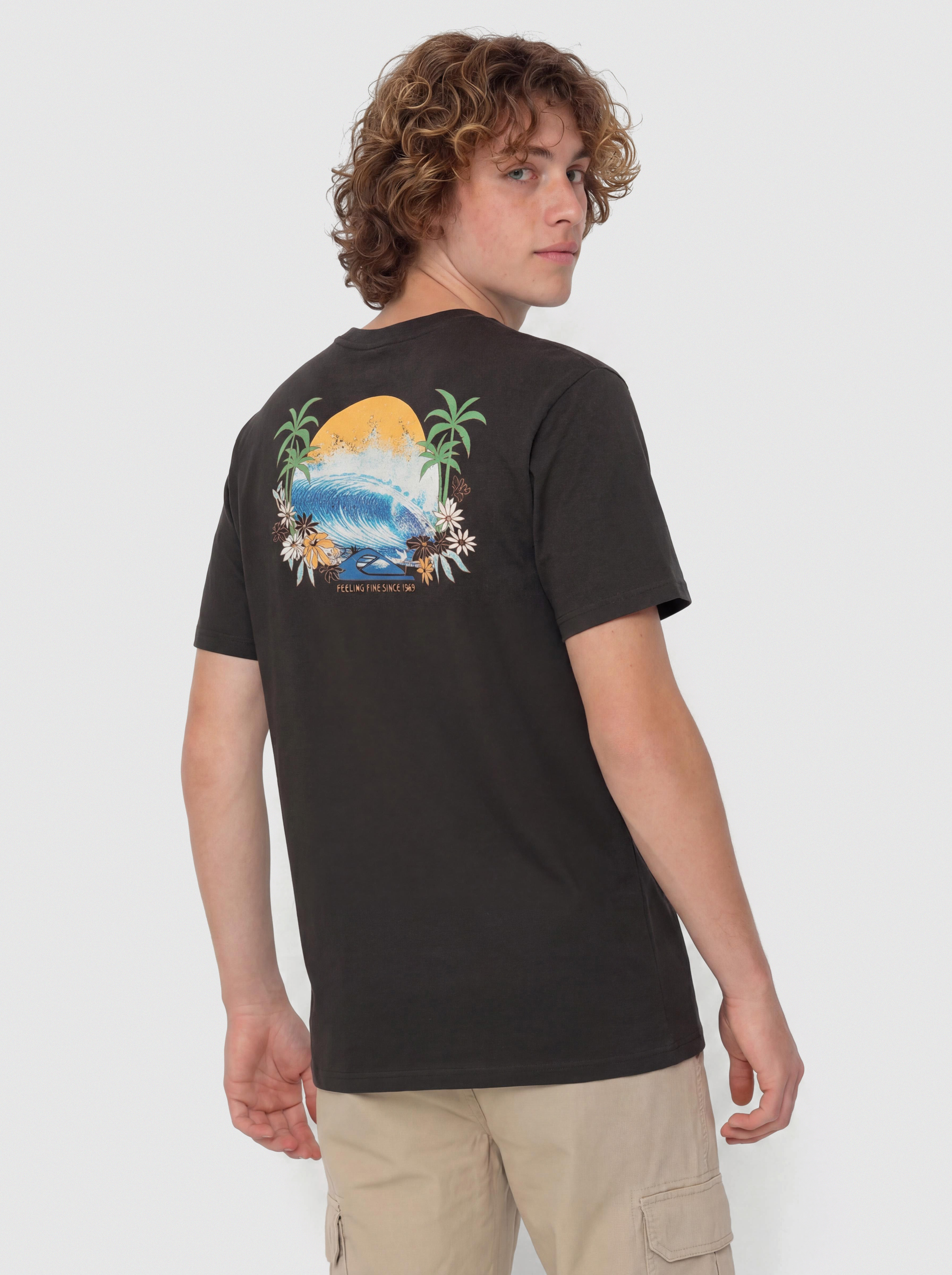 T-shirt Quiksilver Ev Barrel Paradise (tarmac)