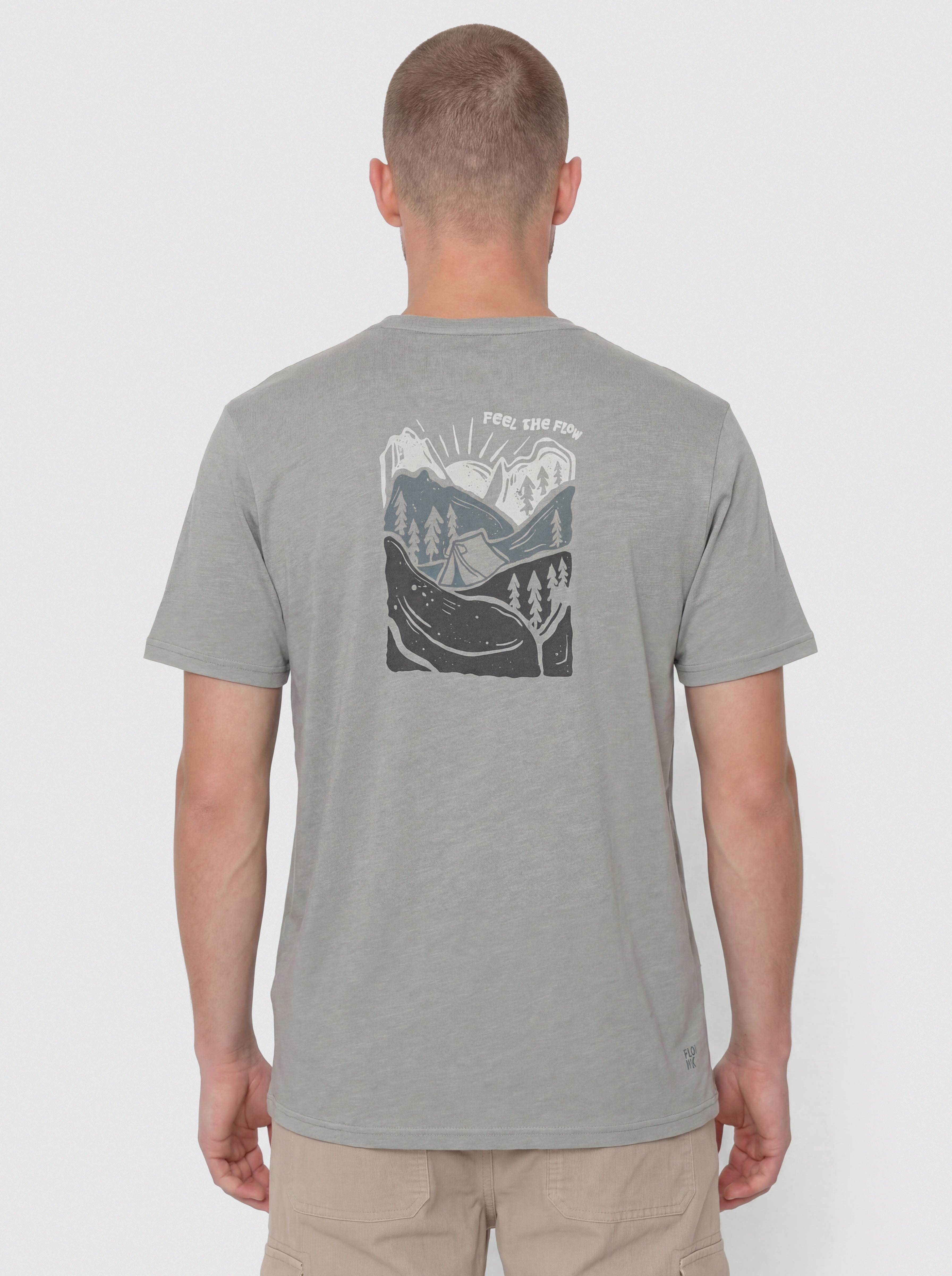 T-shirt FLOV Timberon (light grey/dark grey)