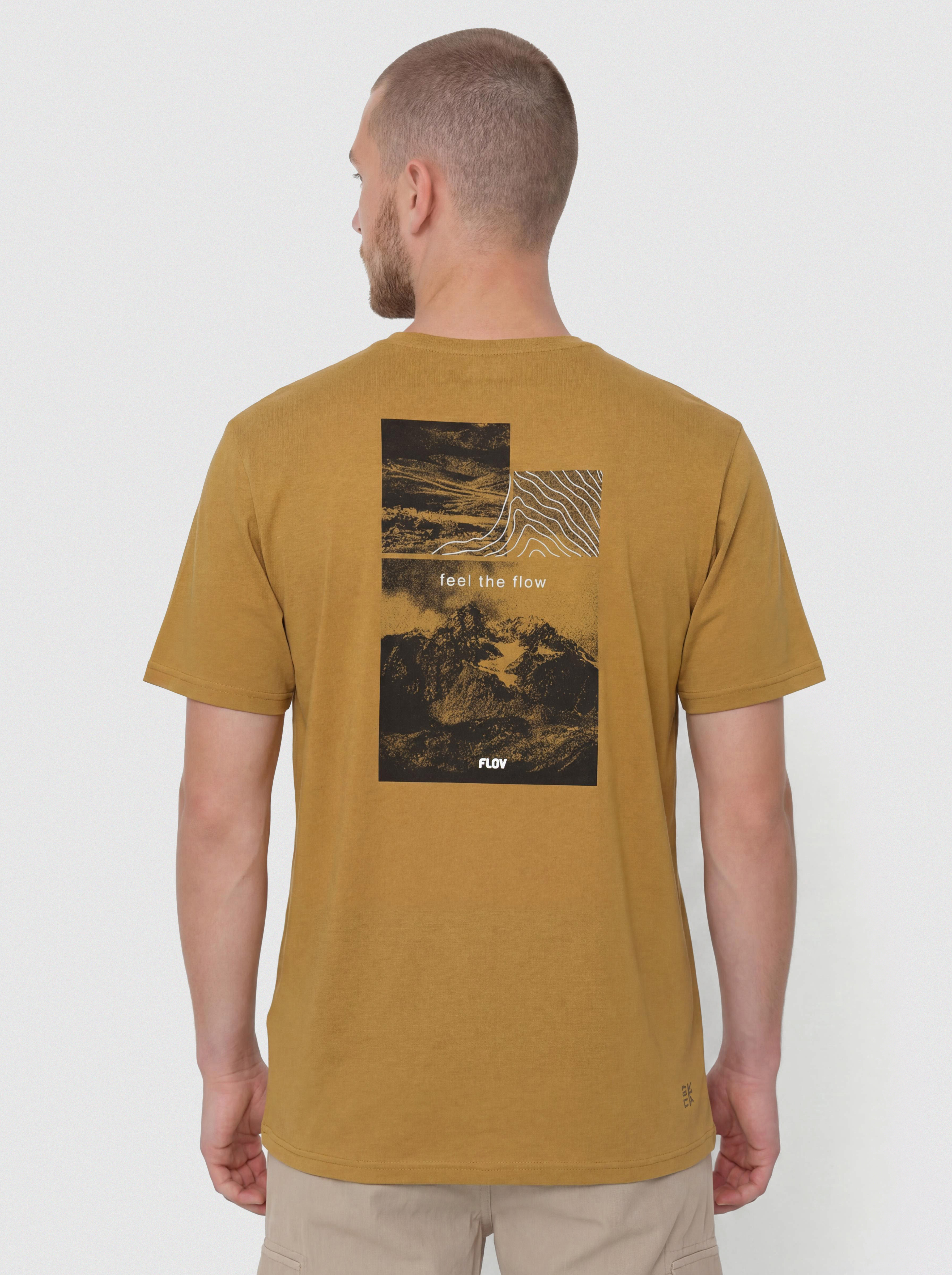 T-shirt FLOV Morro (light brown/dark grey)