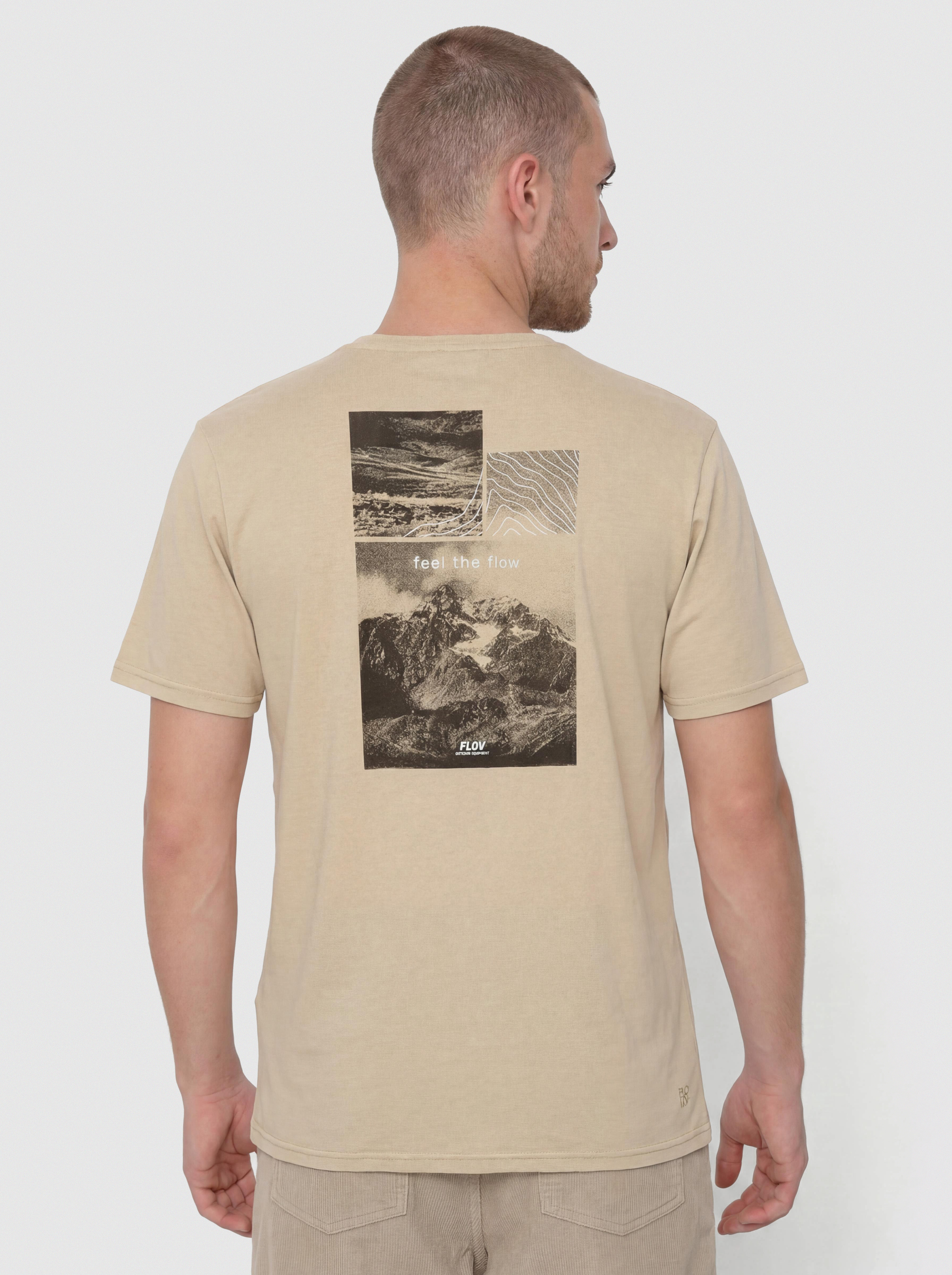 T-shirt FLOV Morro (beige/dark grey)