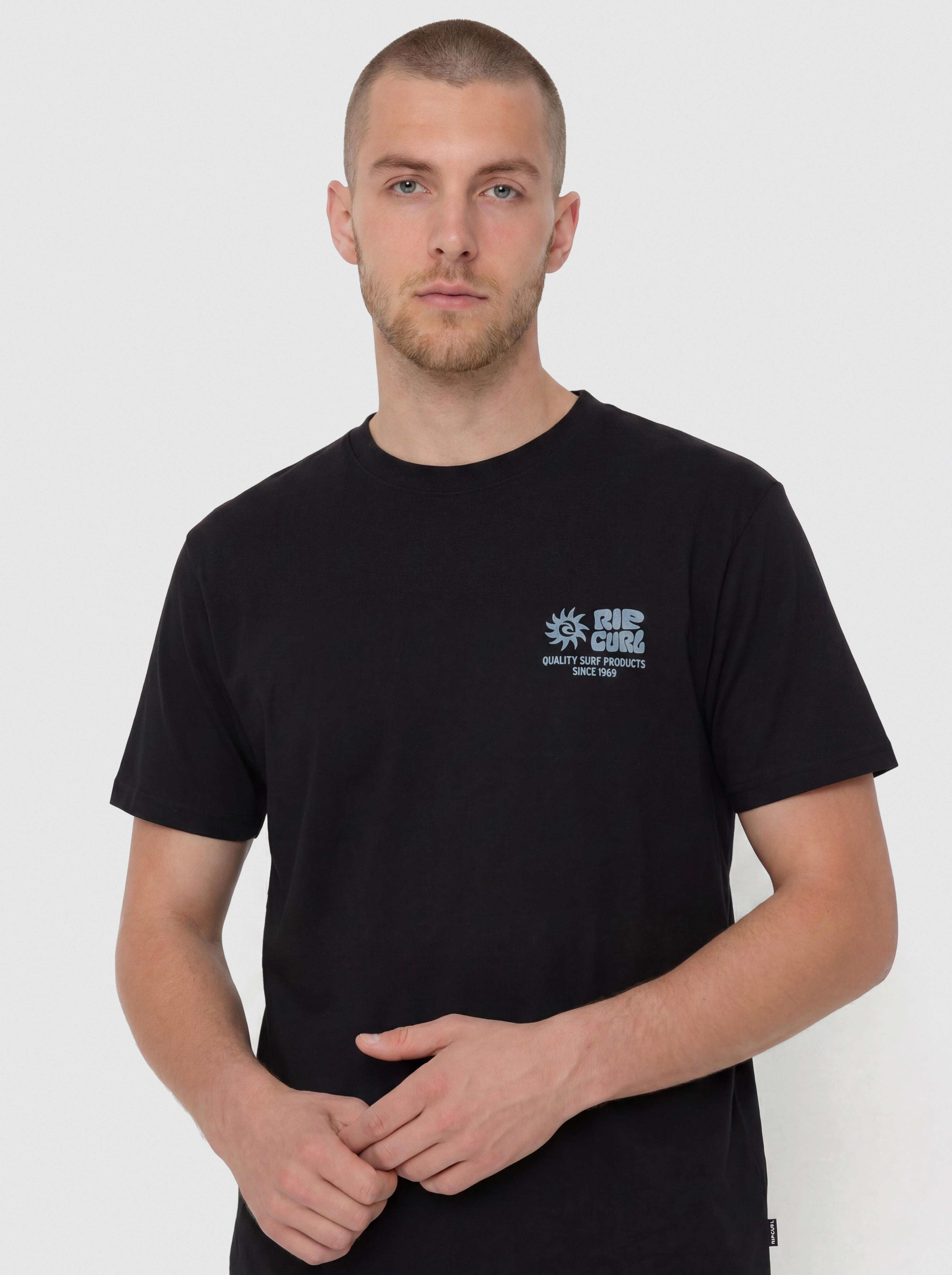 T-shirt Rip Curl Pacific Rinse Glass Off (black)