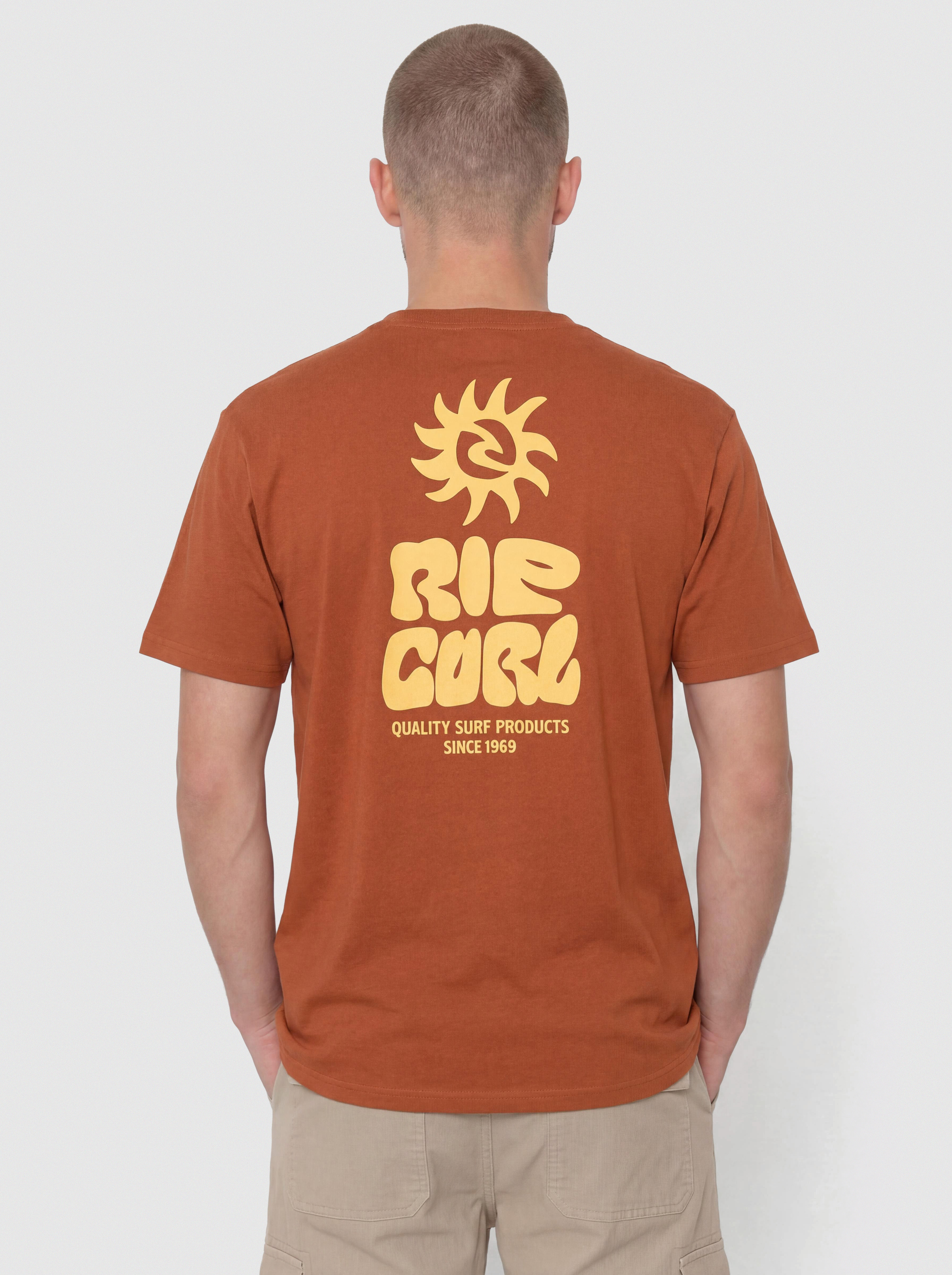 T-shirt Rip Curl Pacific Rinse Glass Off (baked clay)