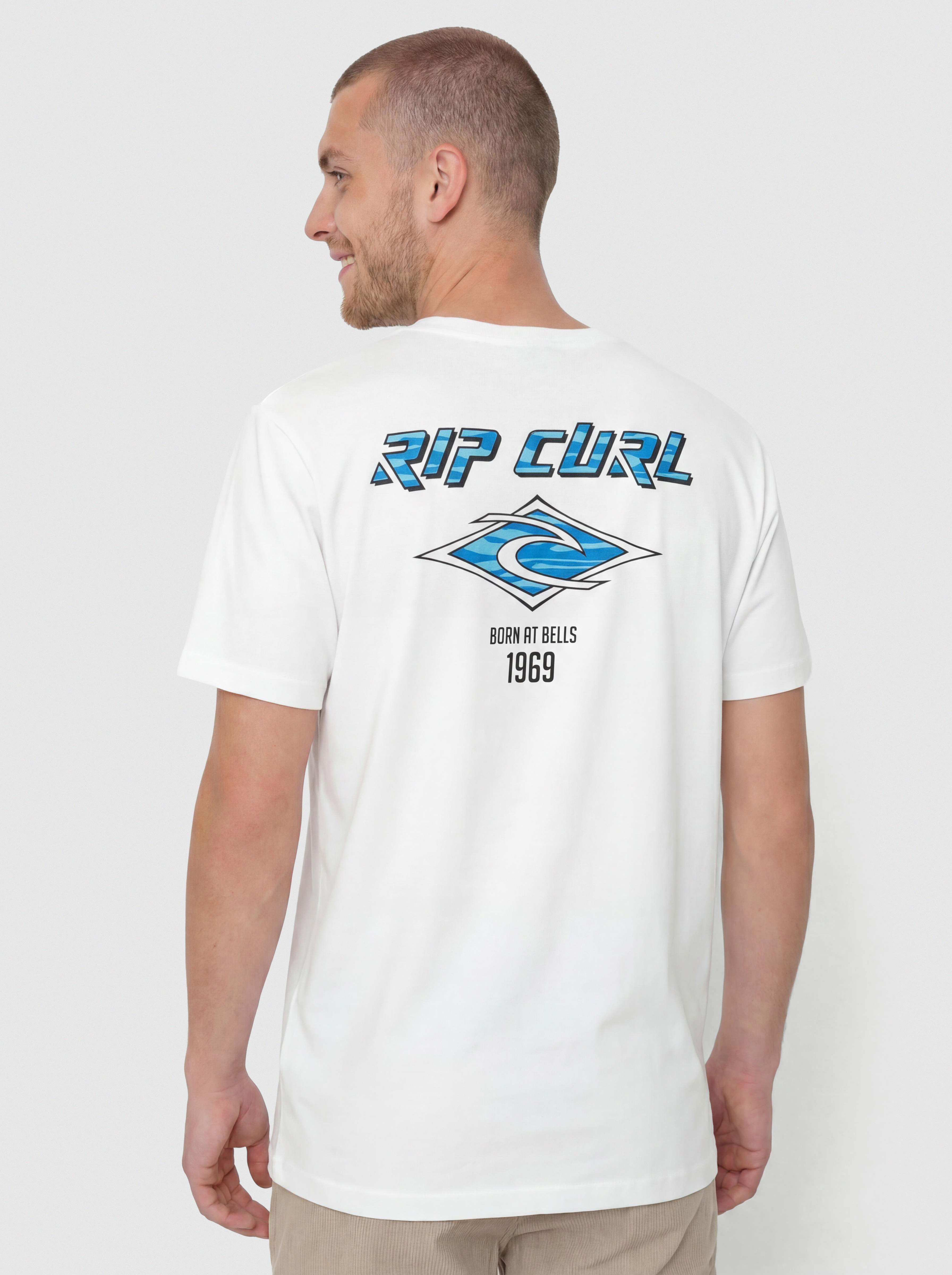 T-shirt Rip Curl Fade Out Icon (white)
