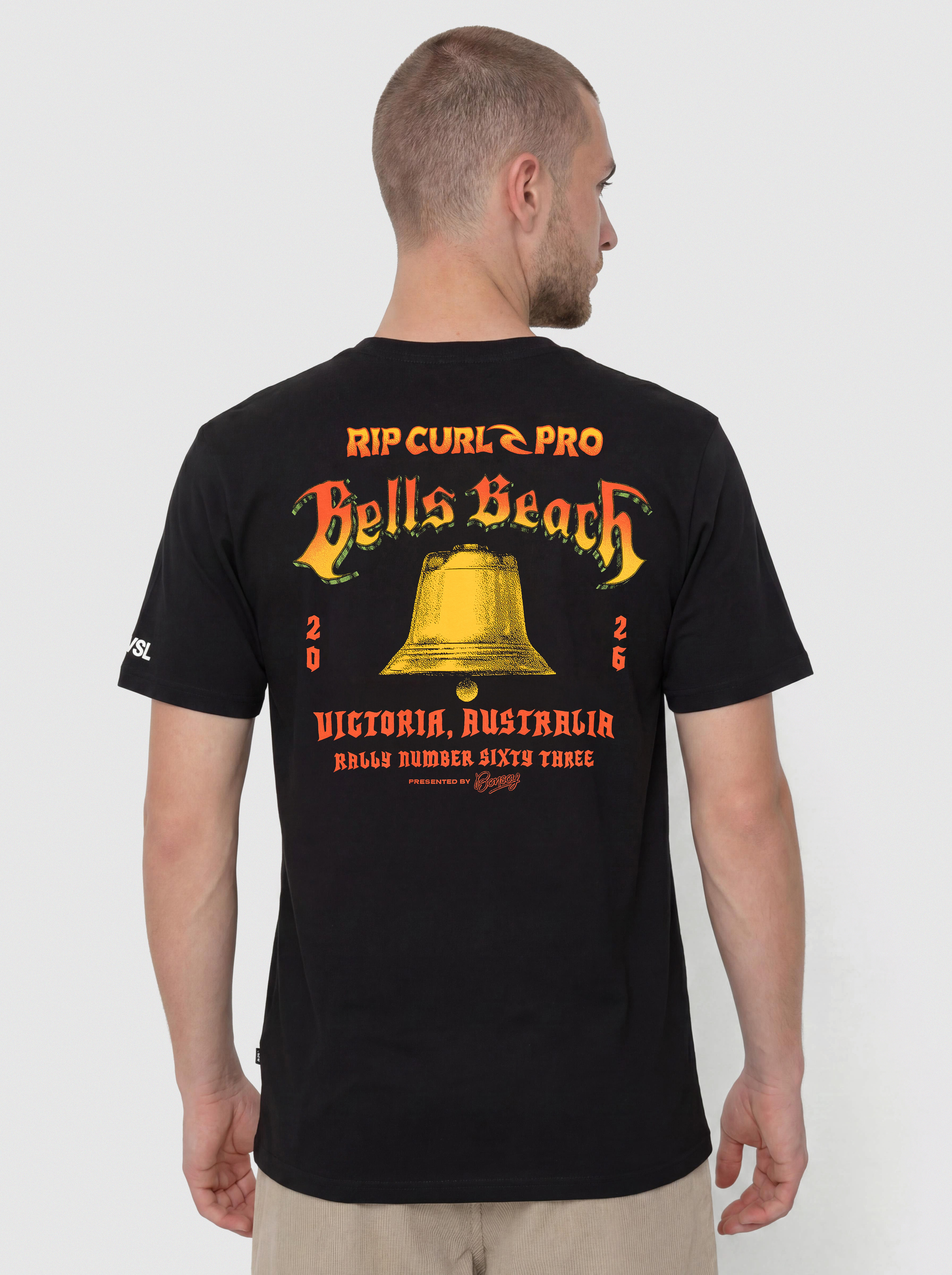 T-shirt Rip Curl Bells Pro 26 Bell Logo (black)