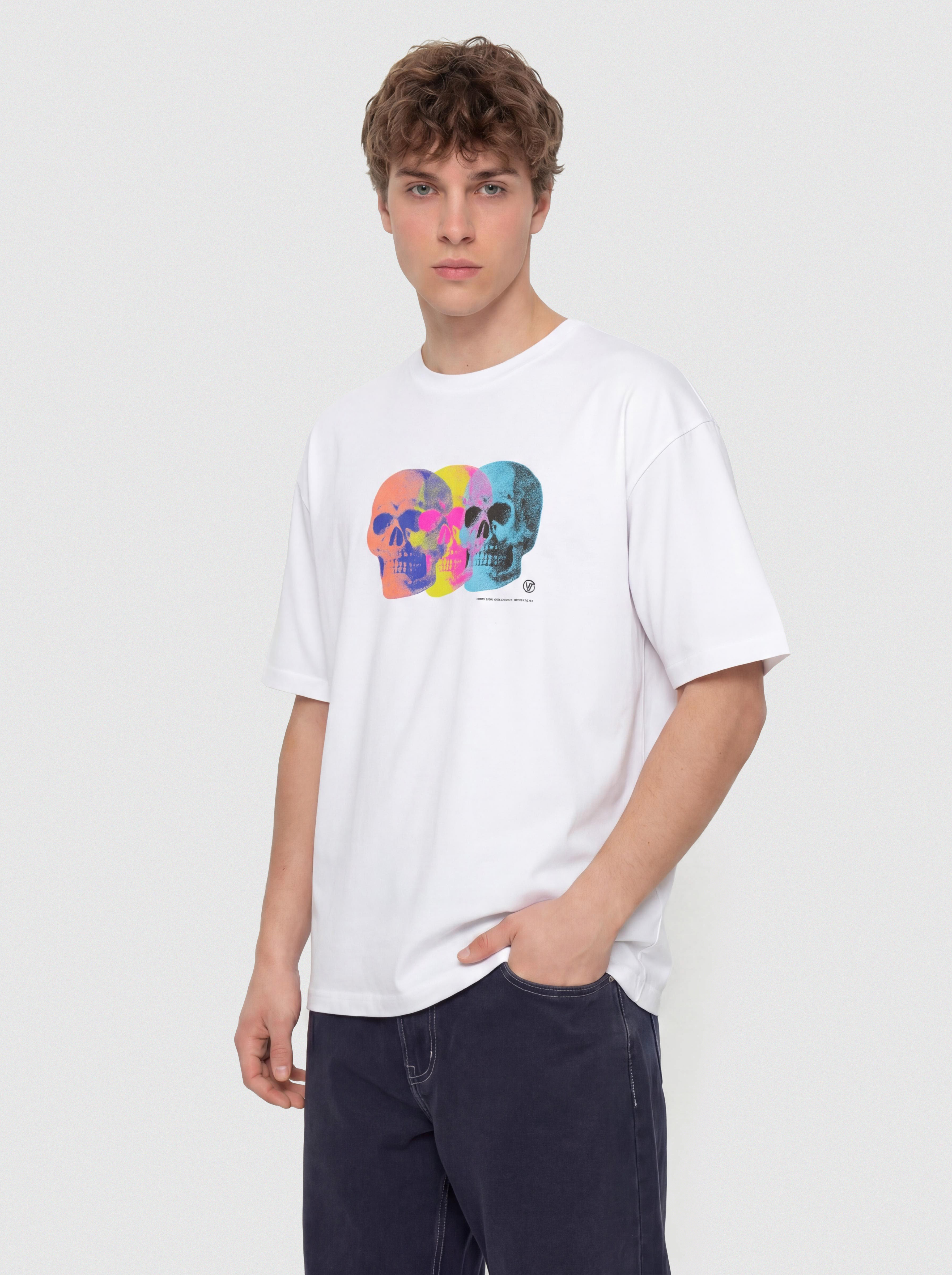 T-shirt Vans Bone Head Loose (white)