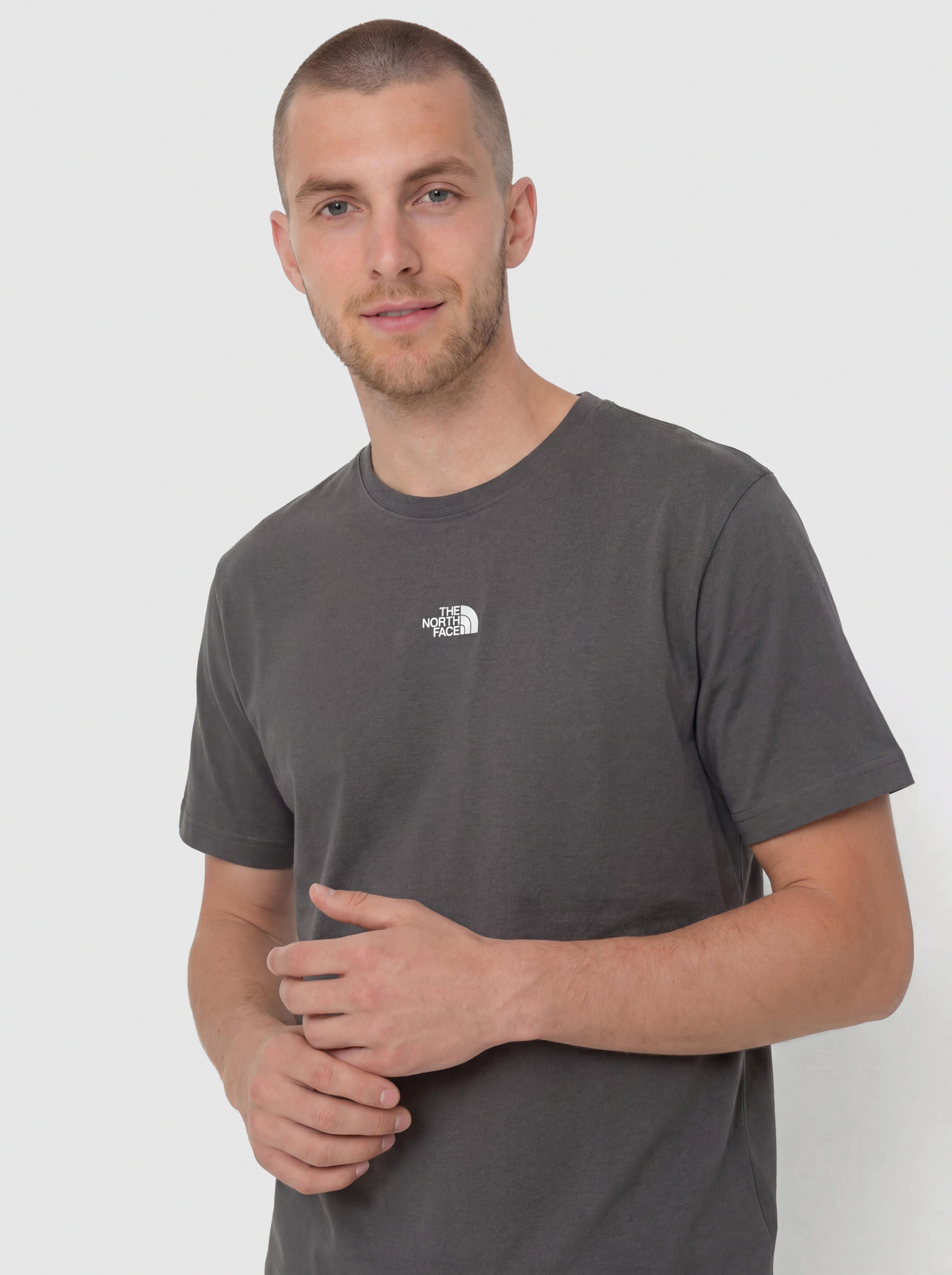 T-shirt The North Face Essential Center Logo Relaxed (anthracite grey)