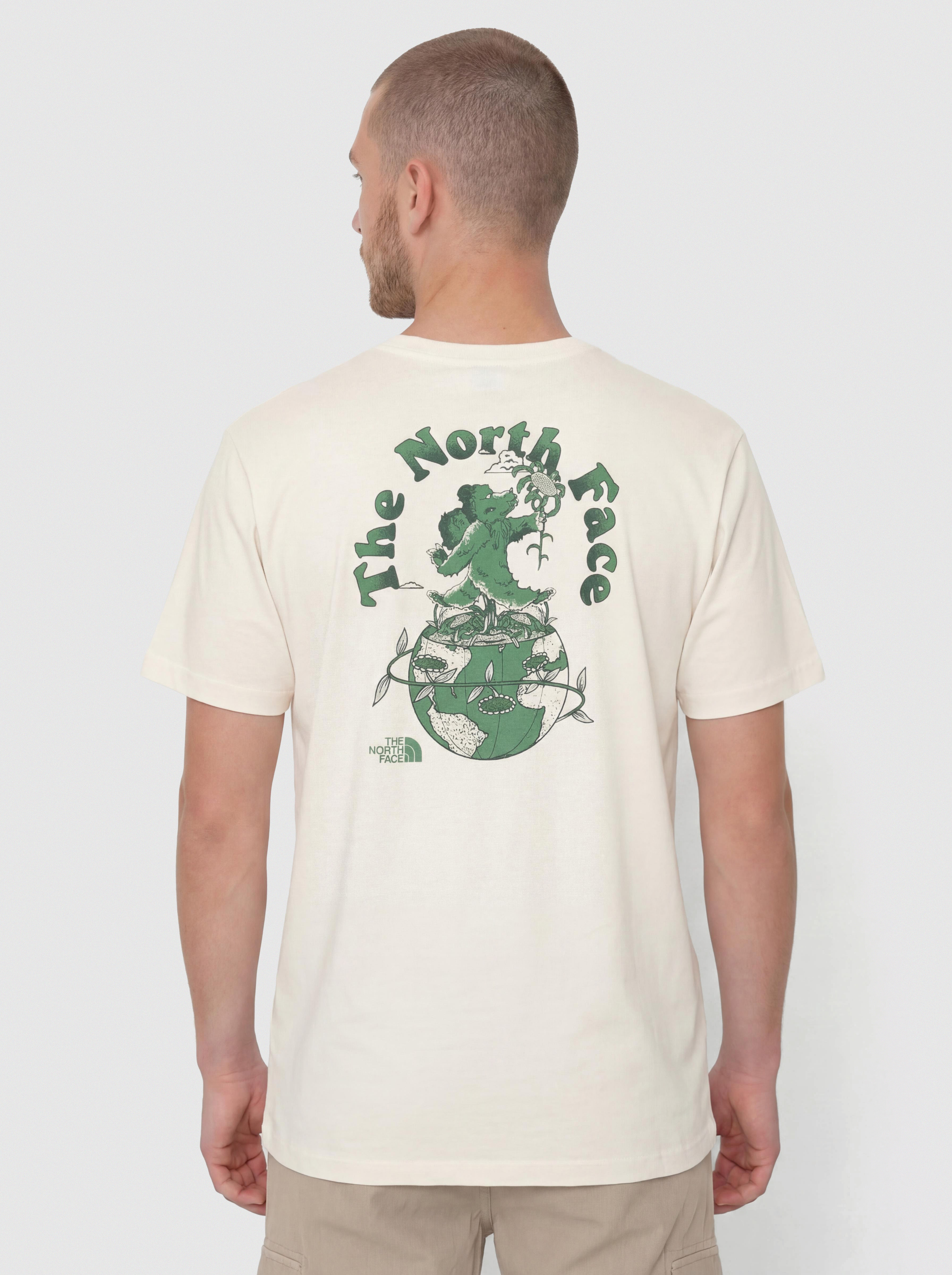 T-shirt The North Face Retro Earth Relaxed (white dune)
