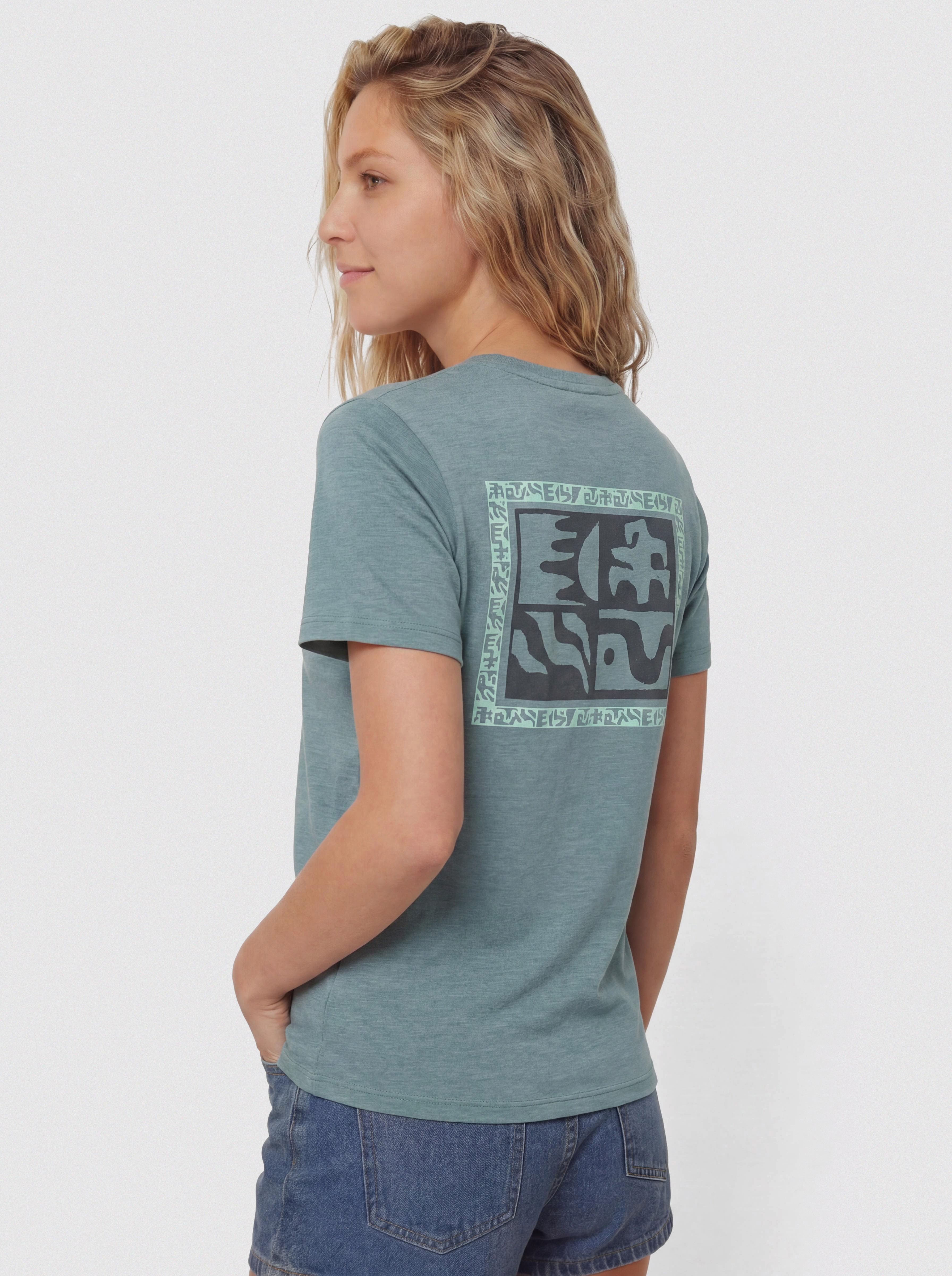 T-shirt Patagonia Capilene Cool Mother Rays Wmn (blue sage/light blue sage)