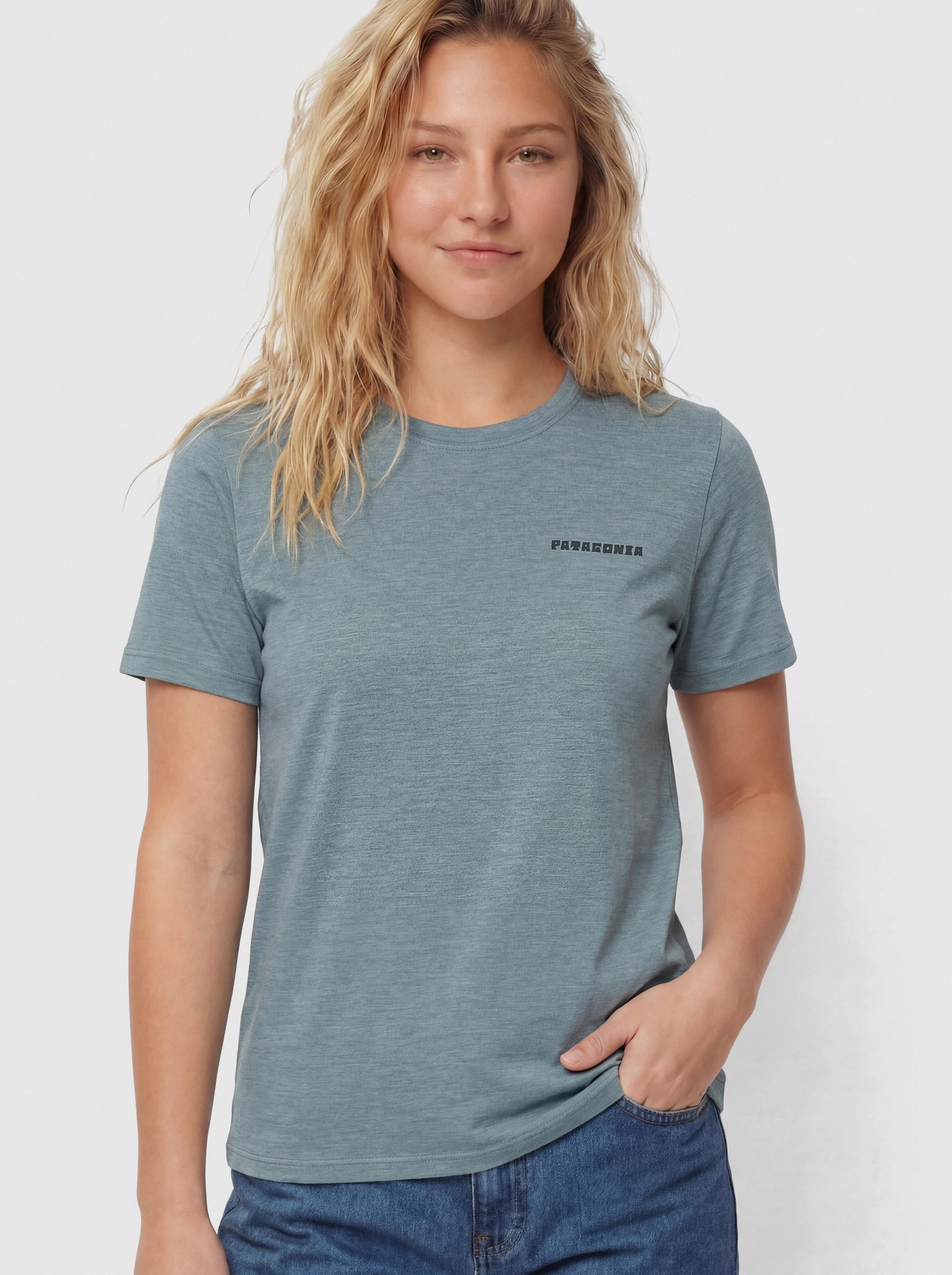 T-shirt Patagonia Capilene Cool Mother Rays Wmn (blue sage/light blue sage)