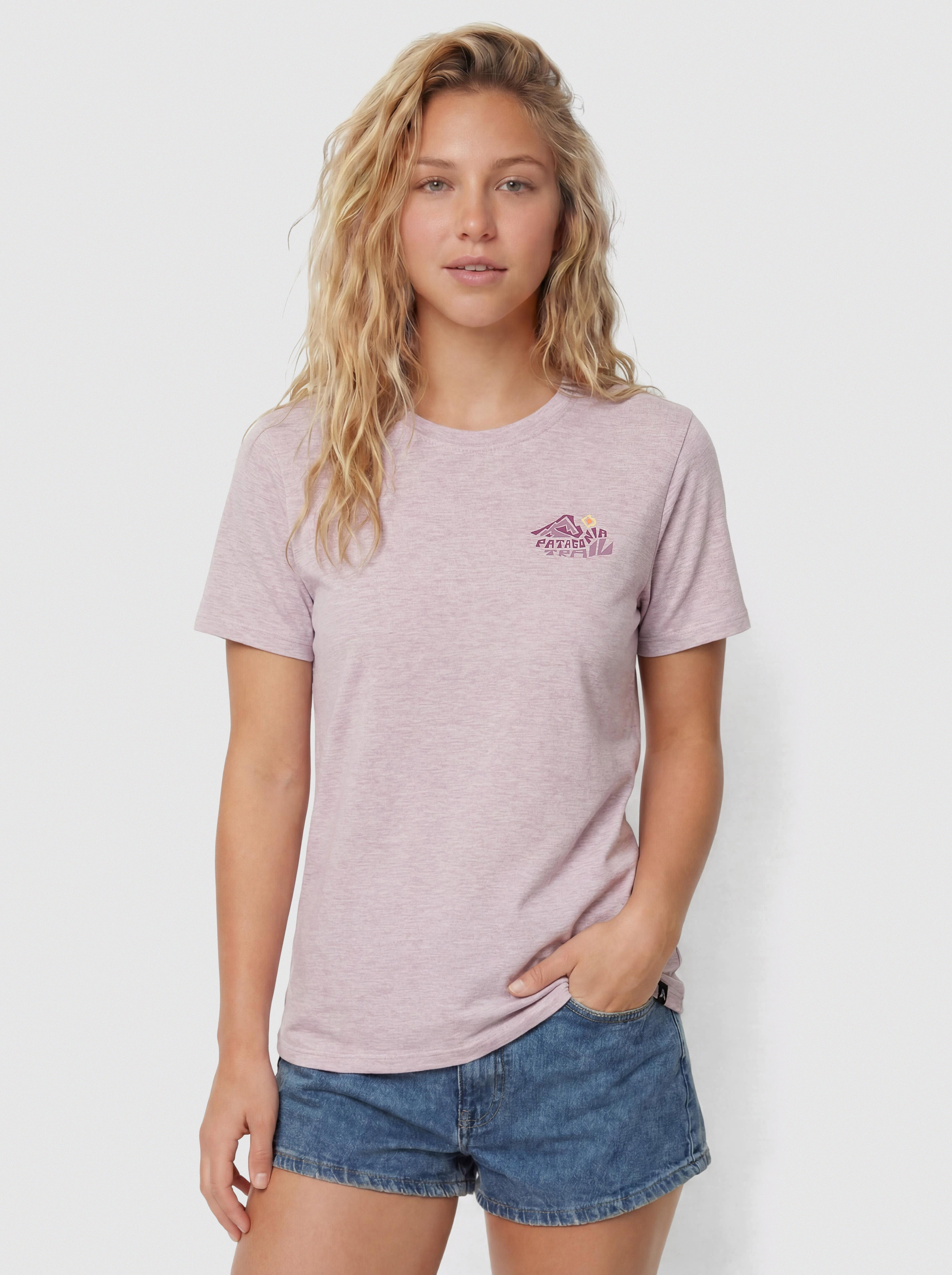 T-shirt Patagonia Capilene Cool Trailcheck Wmn (quiet violet)