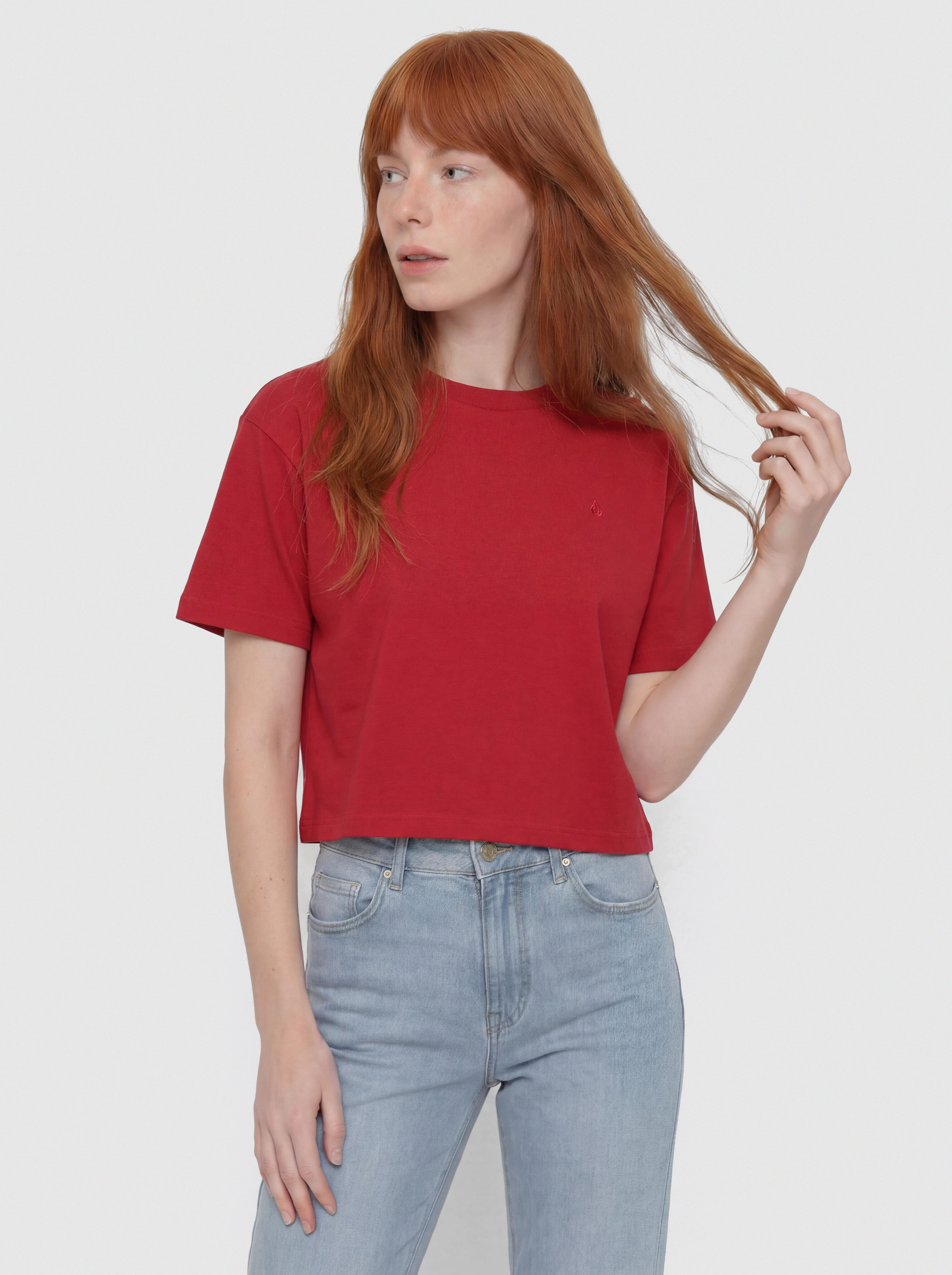 T-shirt Volcom Stone Blanks Up Wmn (deep red)