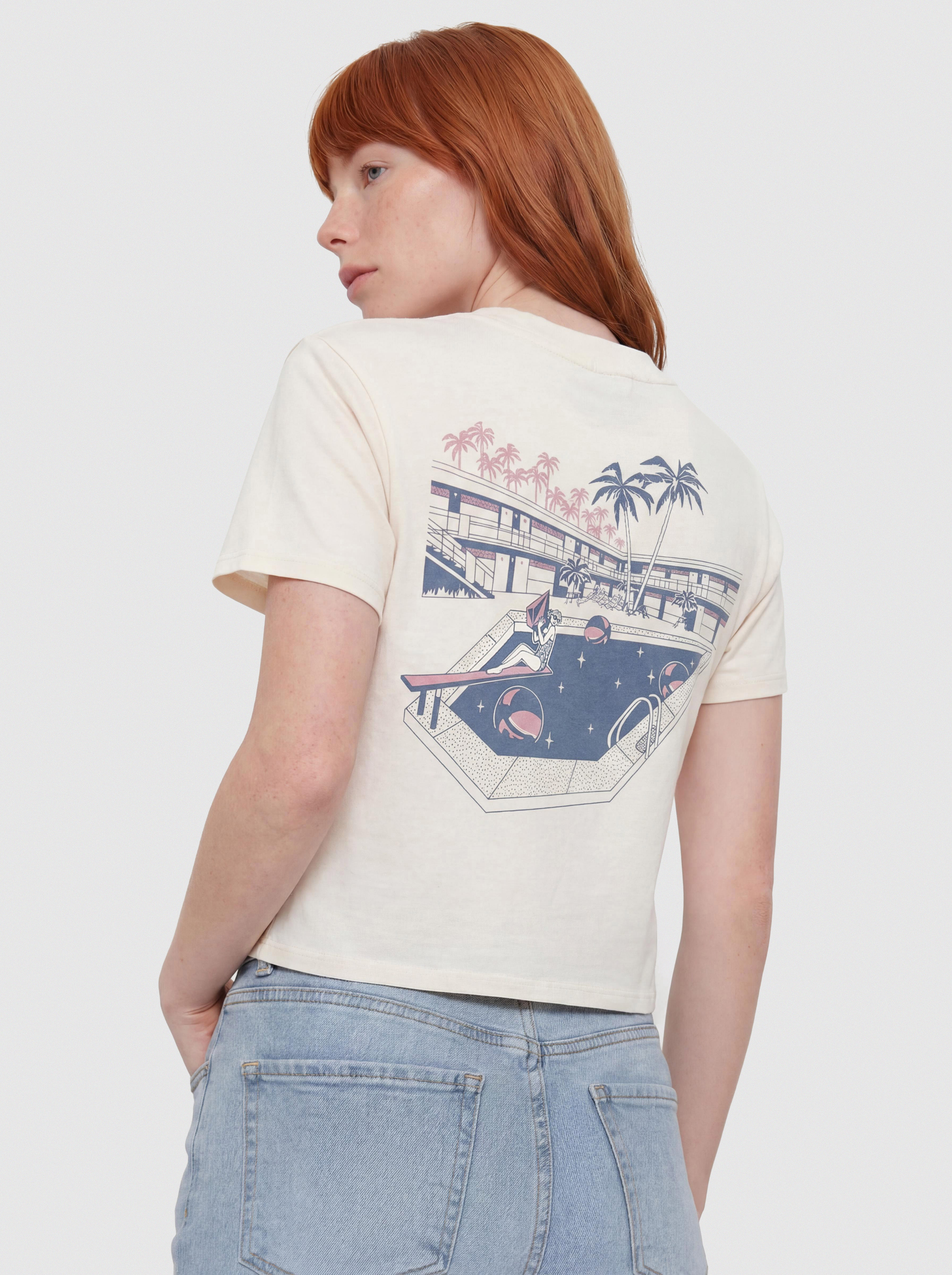 T-shirt Volcom Pocket Dial Wmn (vintage white)