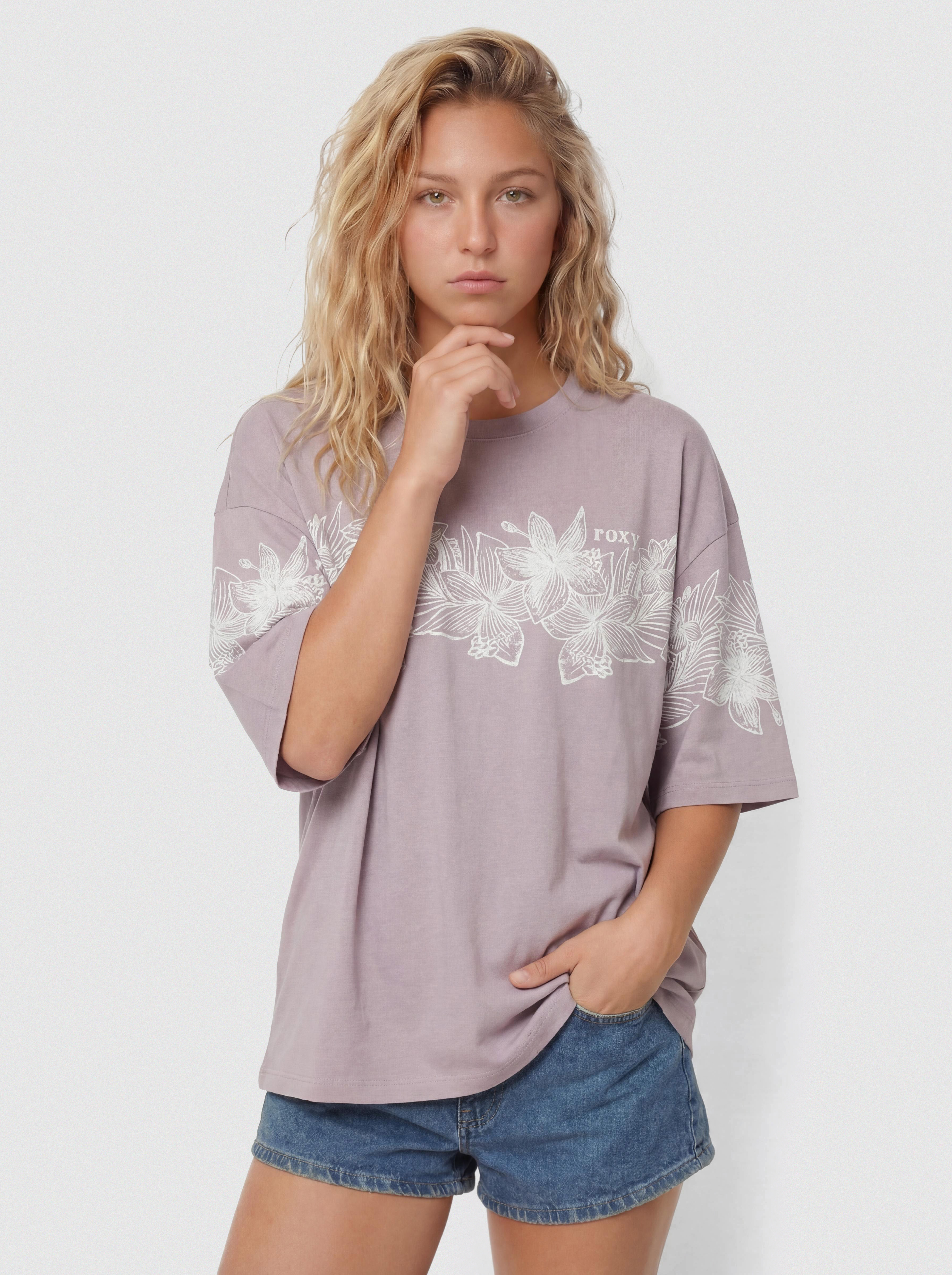 T-shirt Roxy Hangloose Placed Wmn (nirvana)