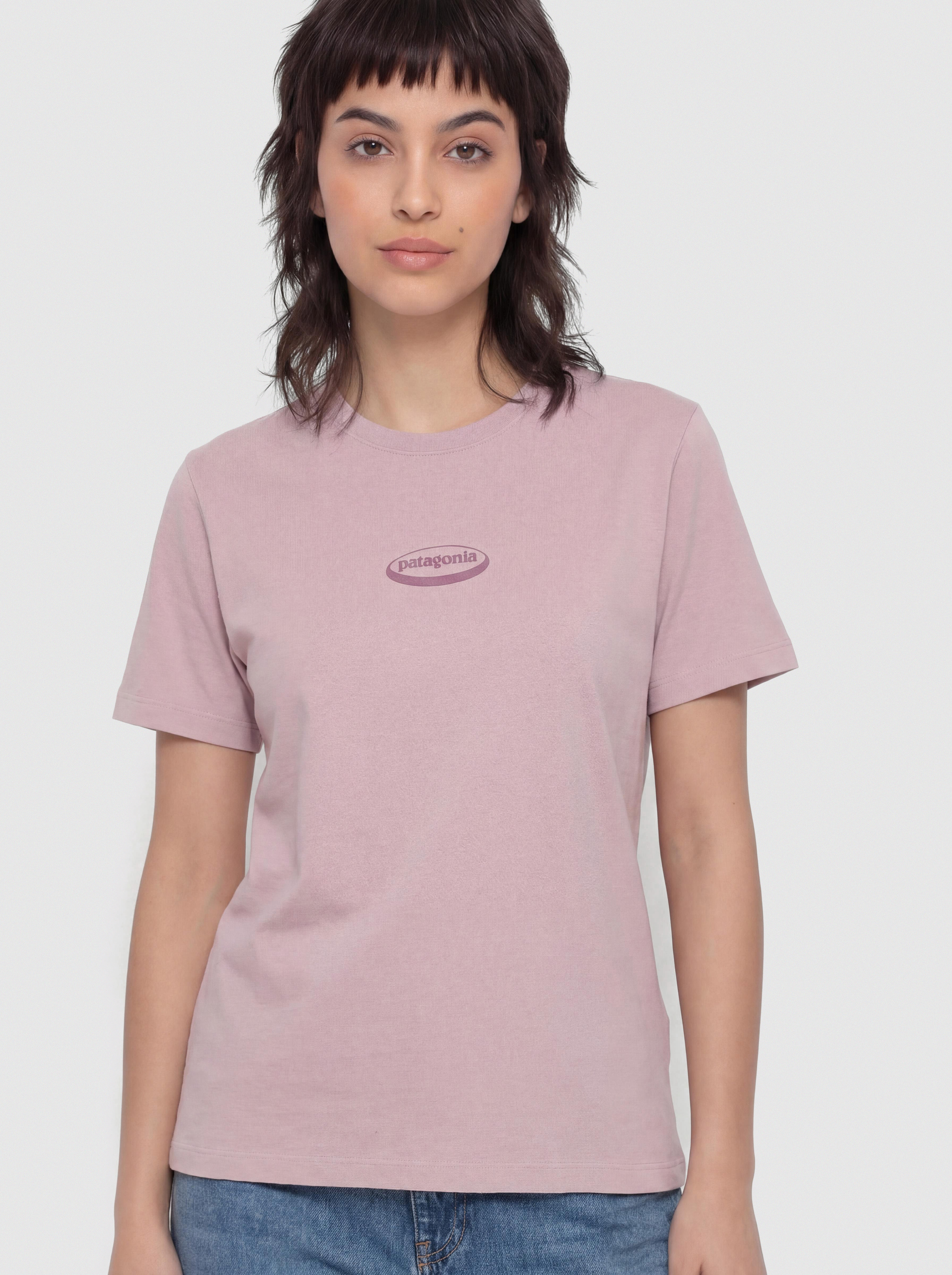 T-shirt Patagonia 95 Oval Logo Oversized Wmn (quiet violet)