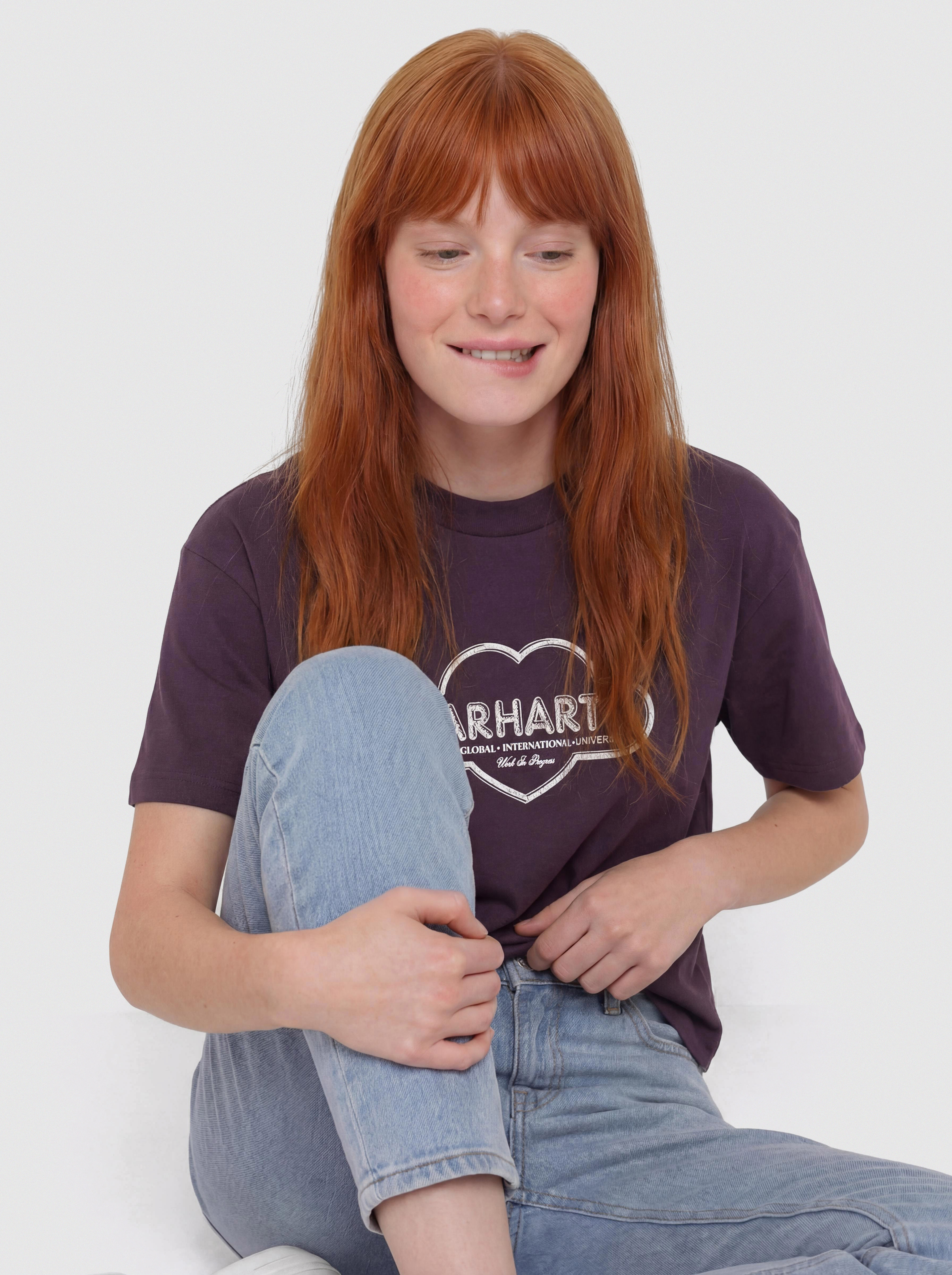 T-shirt Carhartt WIP Cloud Heart Wmn (cozy purple)