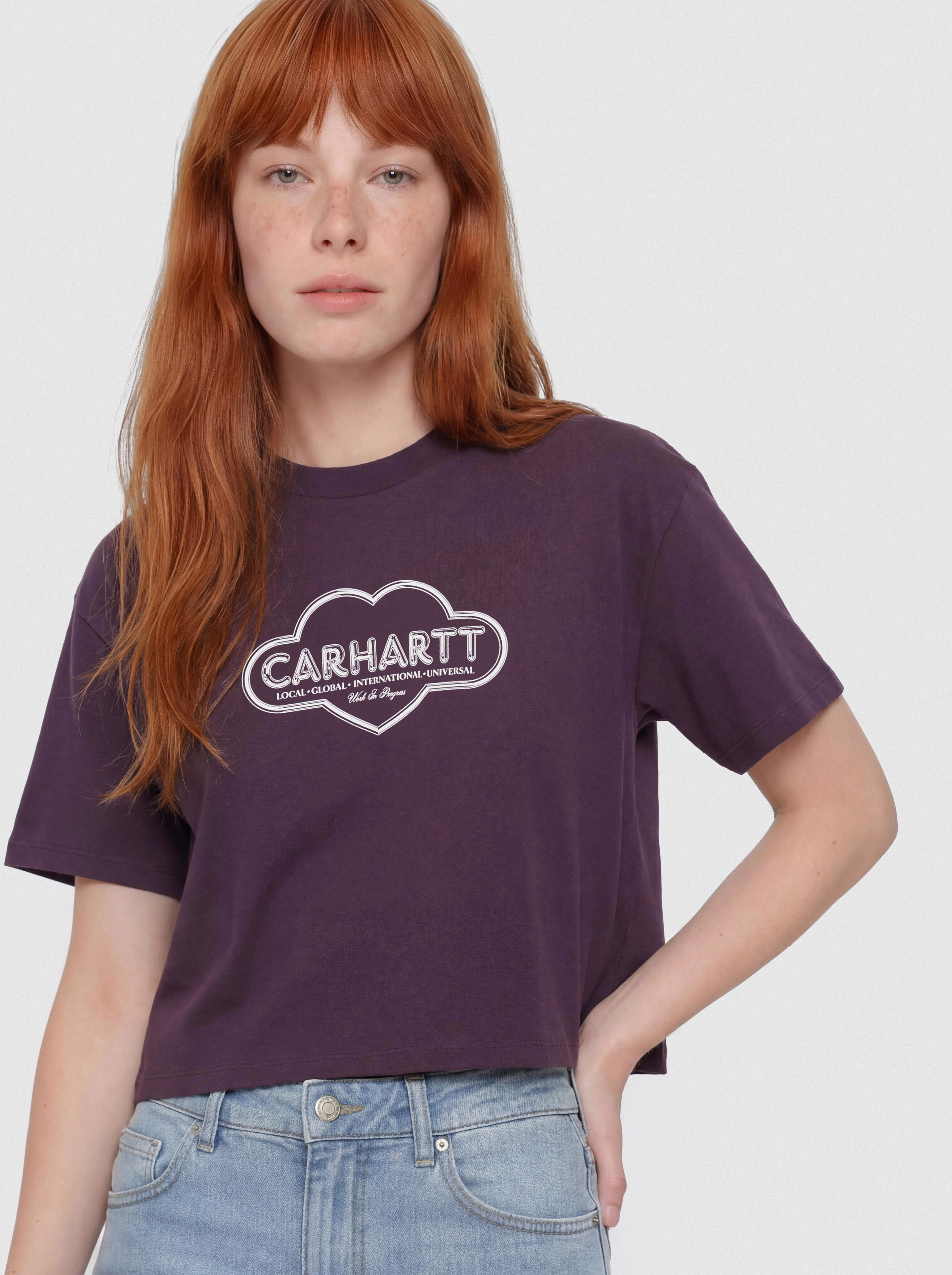 T-shirt Carhartt WIP Cloud Heart Wmn (cozy purple)
