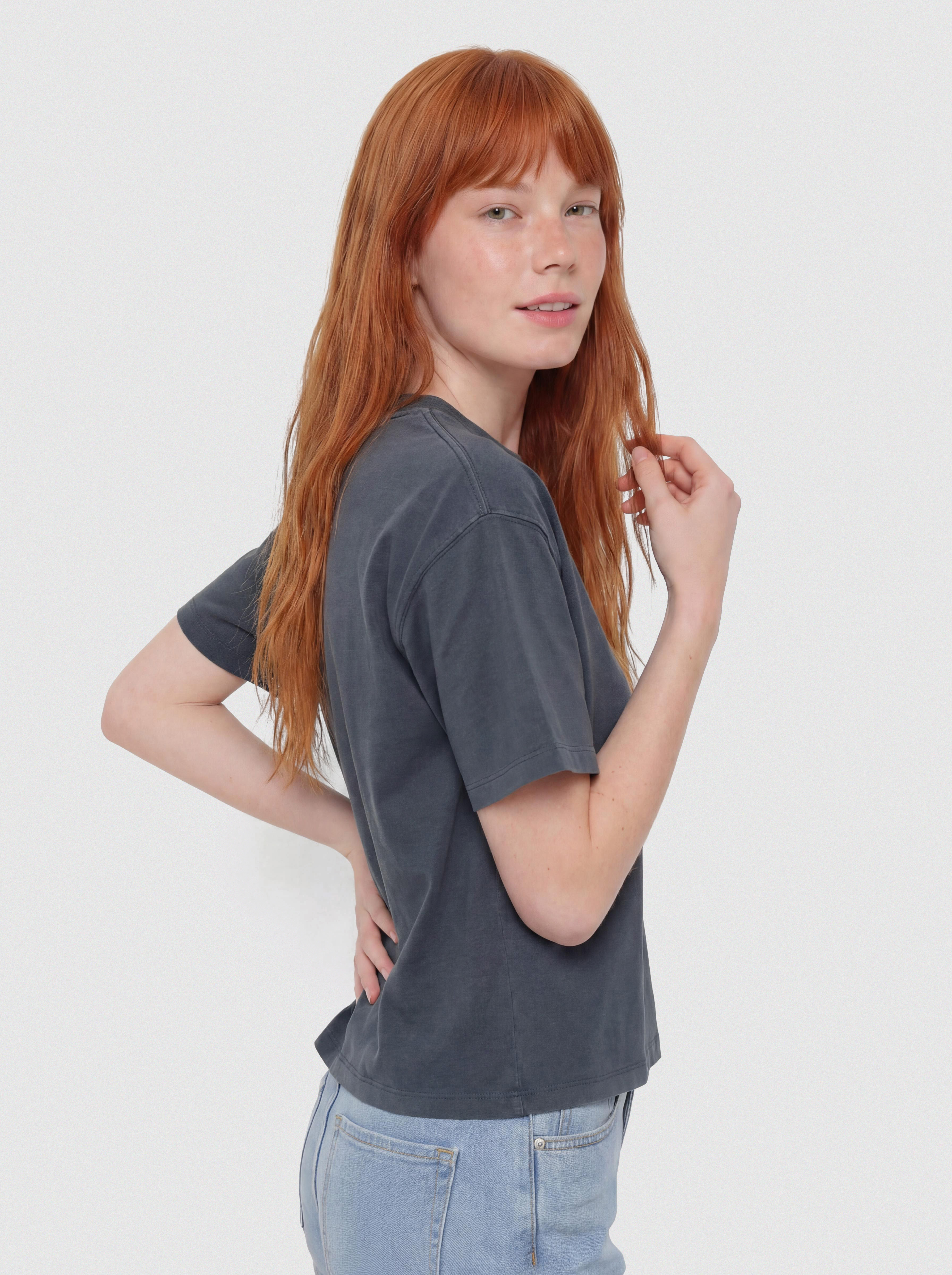 T-shirt Carhartt WIP Benton Wmn (carbon)