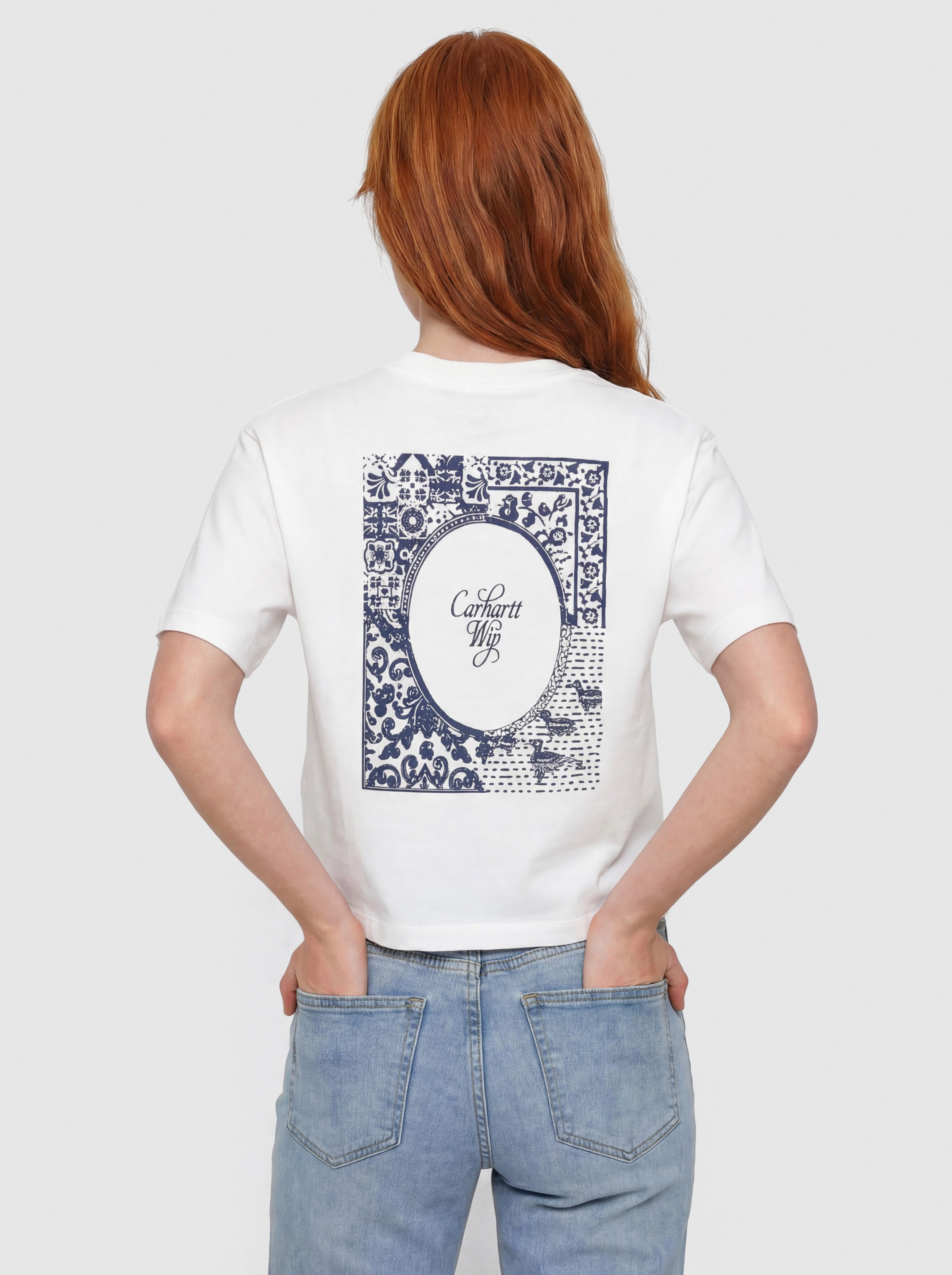T-shirt Carhartt WIP Vestige Wmn (white)