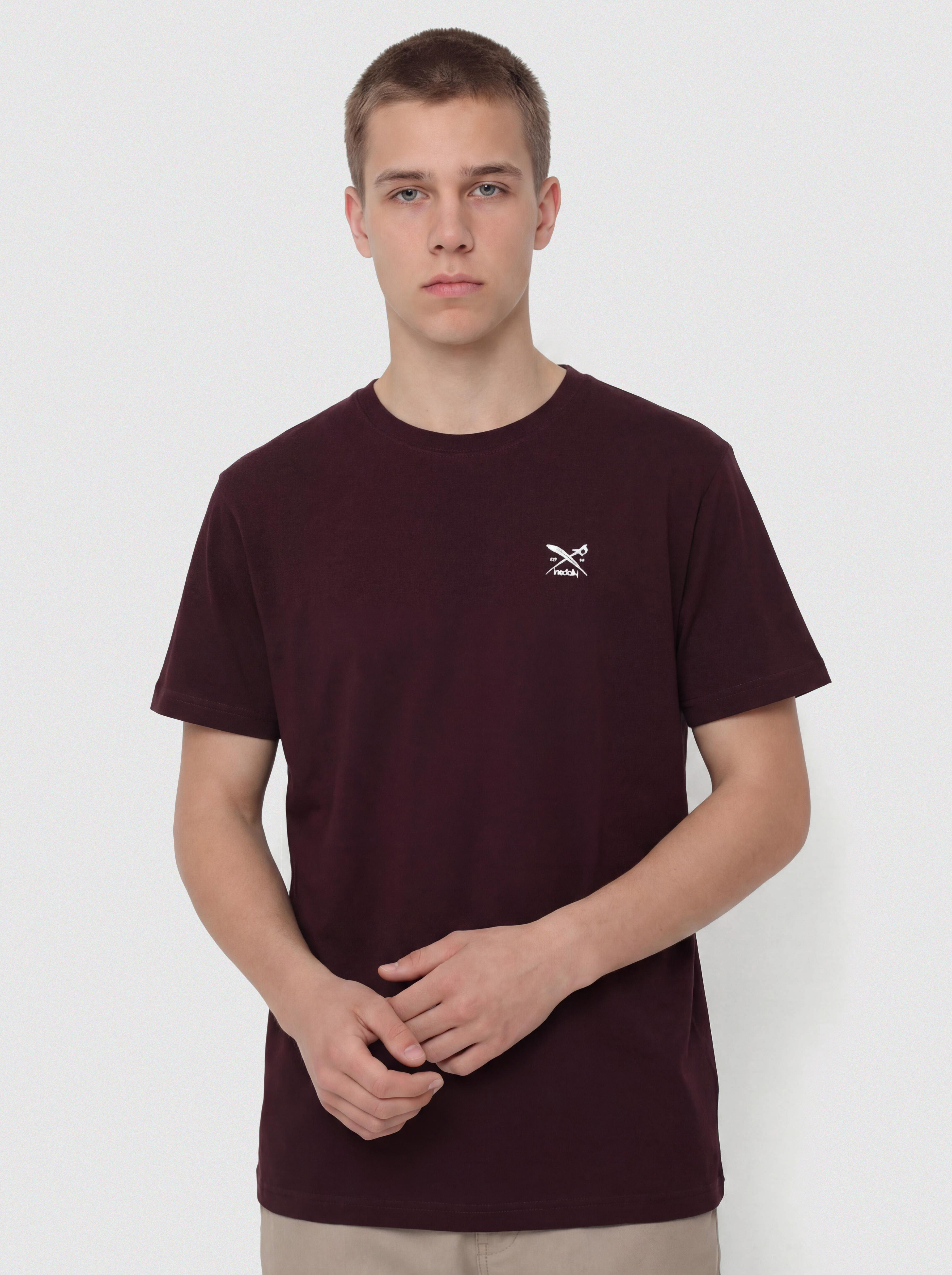 T-shirt Iriedaily Chestflag (aubergine)