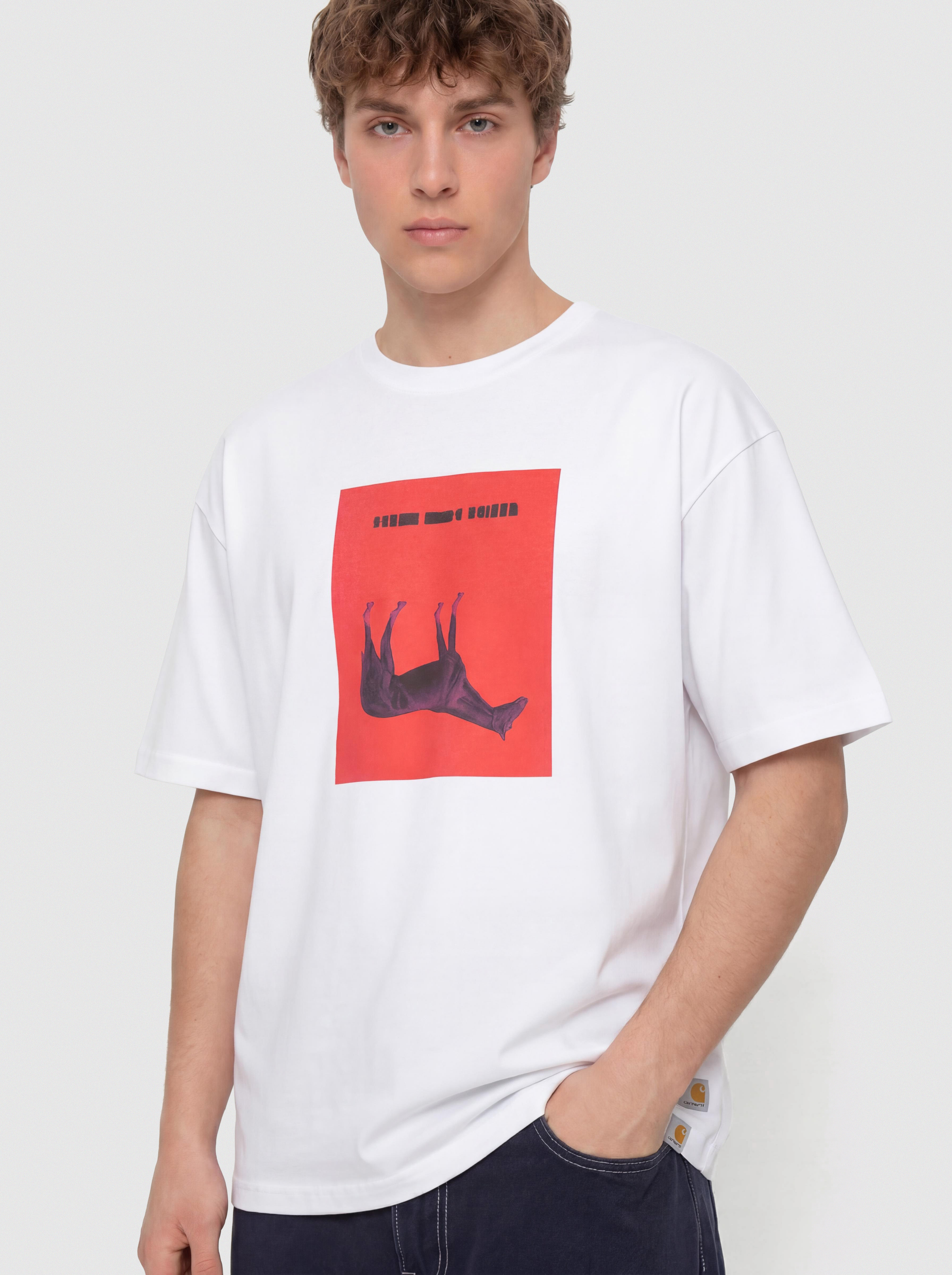 T-shirt Carhartt WIP Sean Hamilton 02 (white)