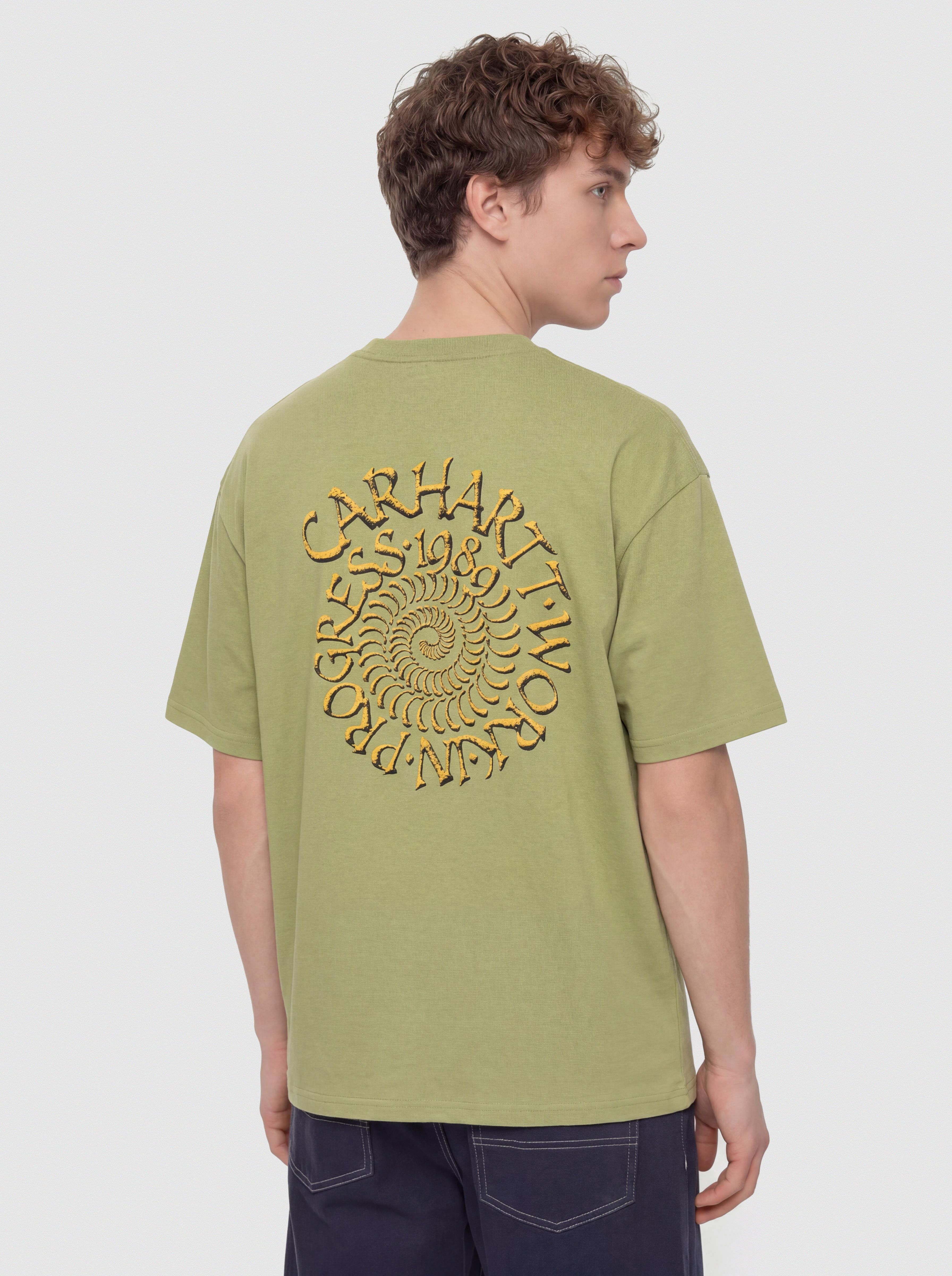 T-shirt Carhartt WIP Spirals (gentle green)