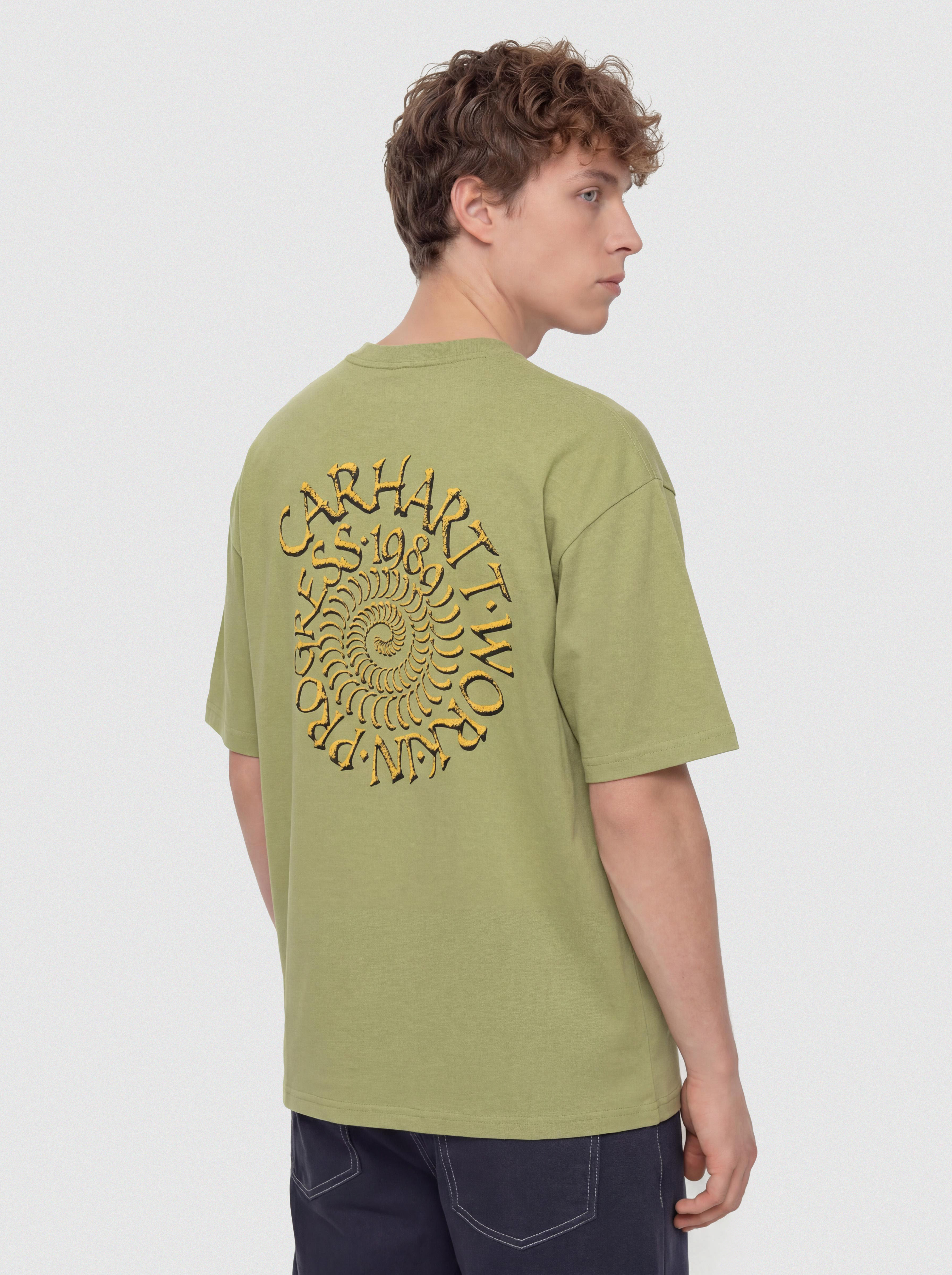 T-shirt Carhartt WIP Spirals (gentle green)