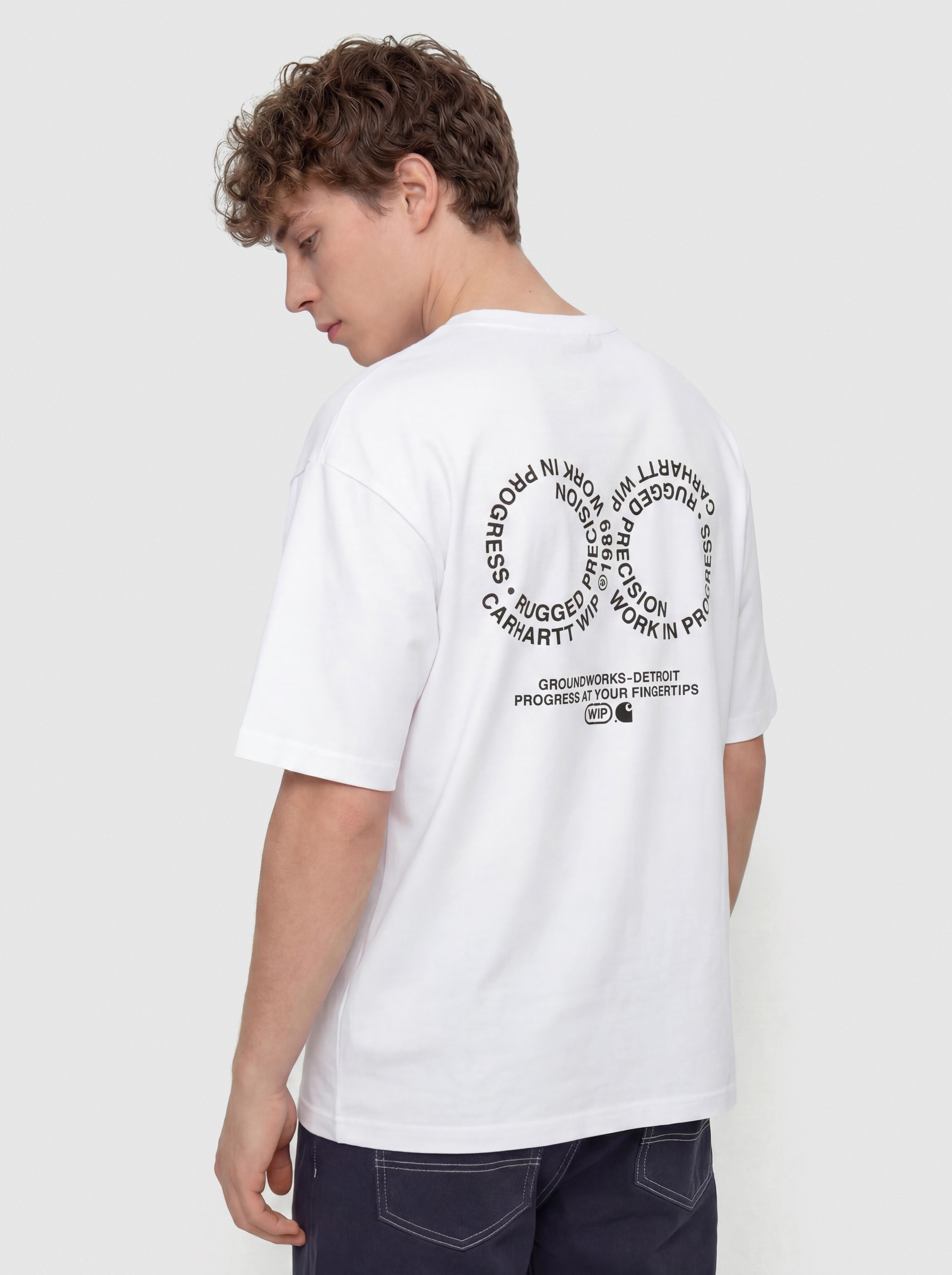 T-shirt Carhartt WIP Rotation (white/black)