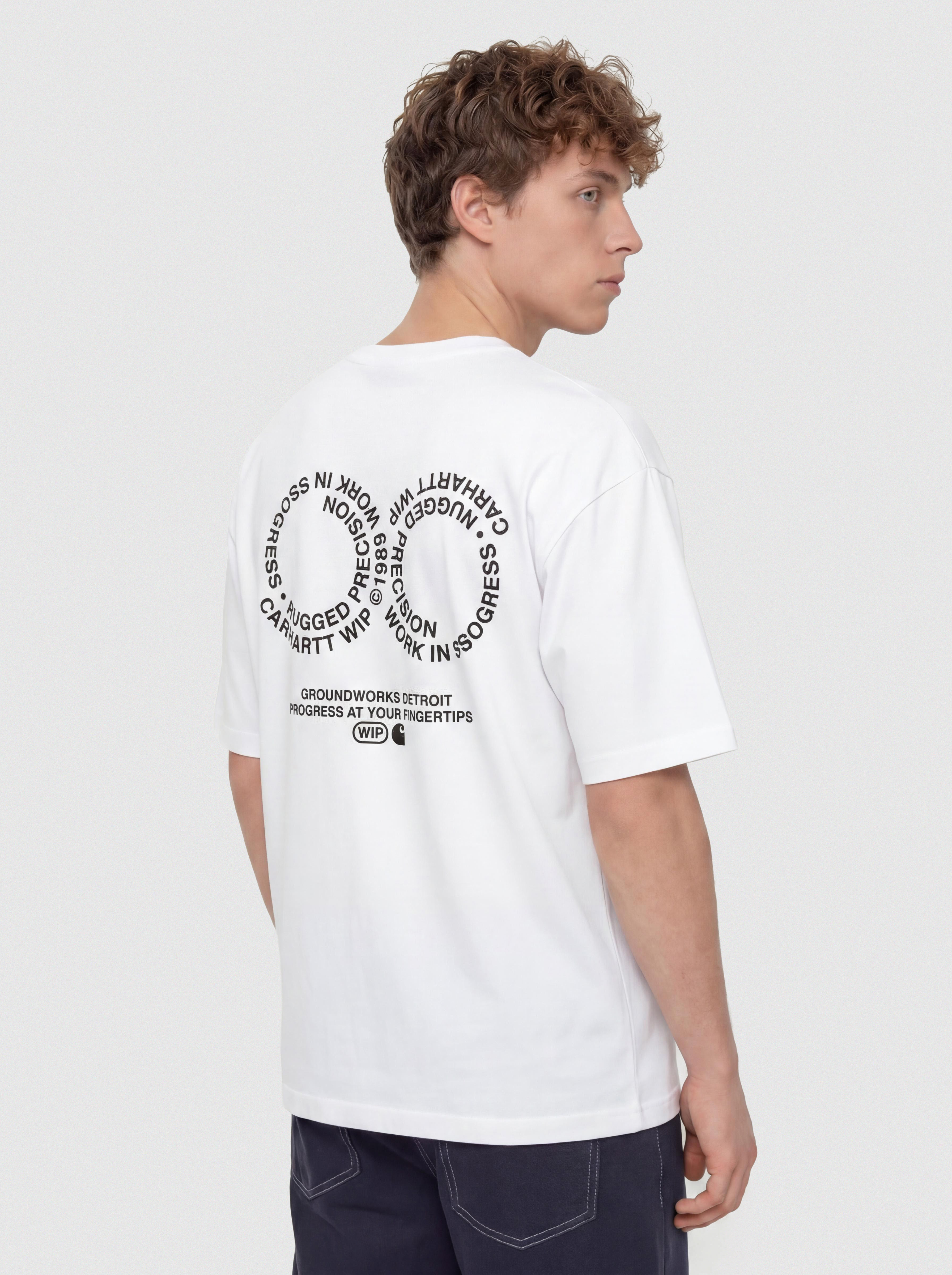 T-shirt Carhartt WIP Rotation (white/black)