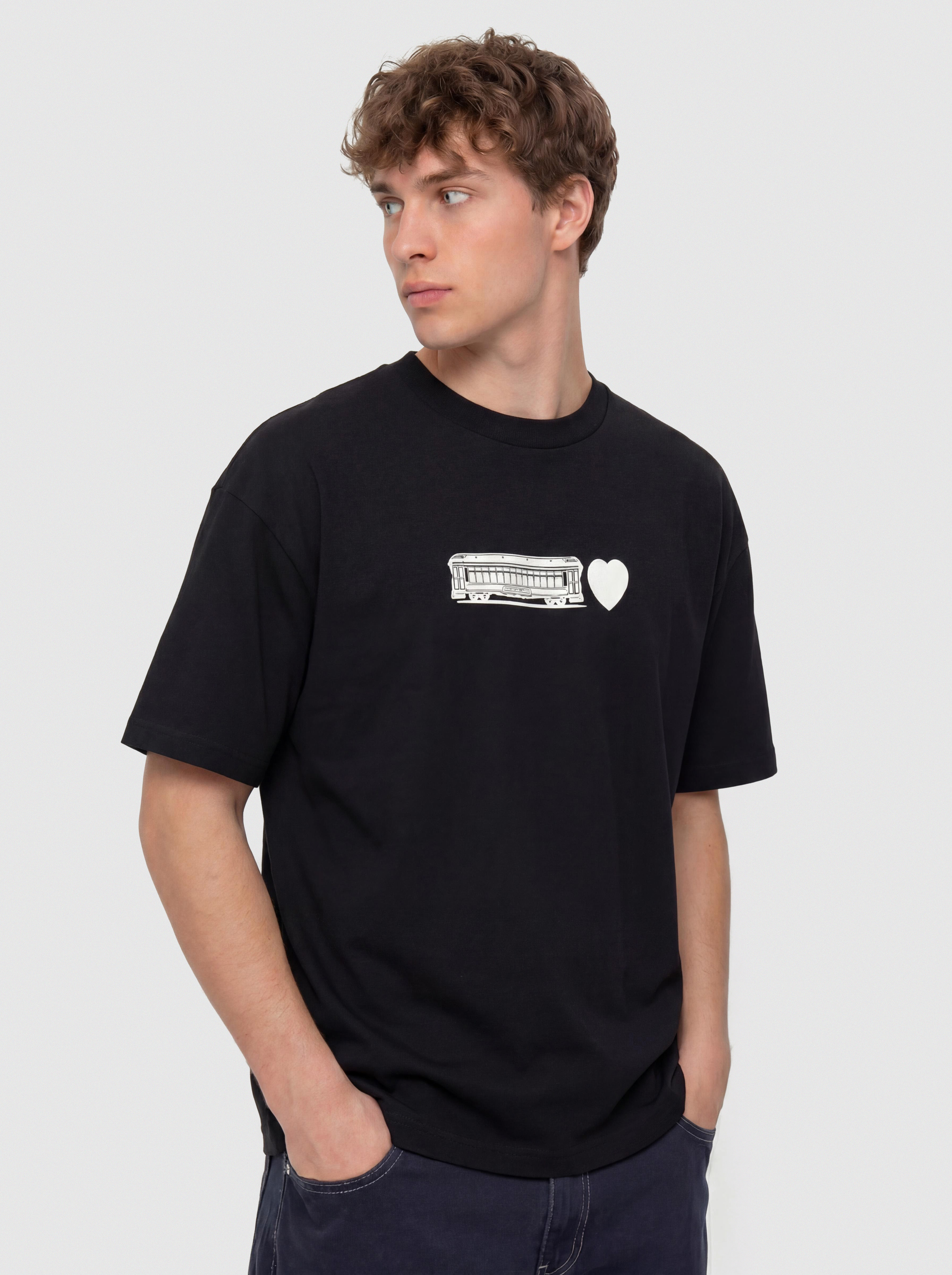 T-shirt Carhartt WIP Deconstructed Label (black)